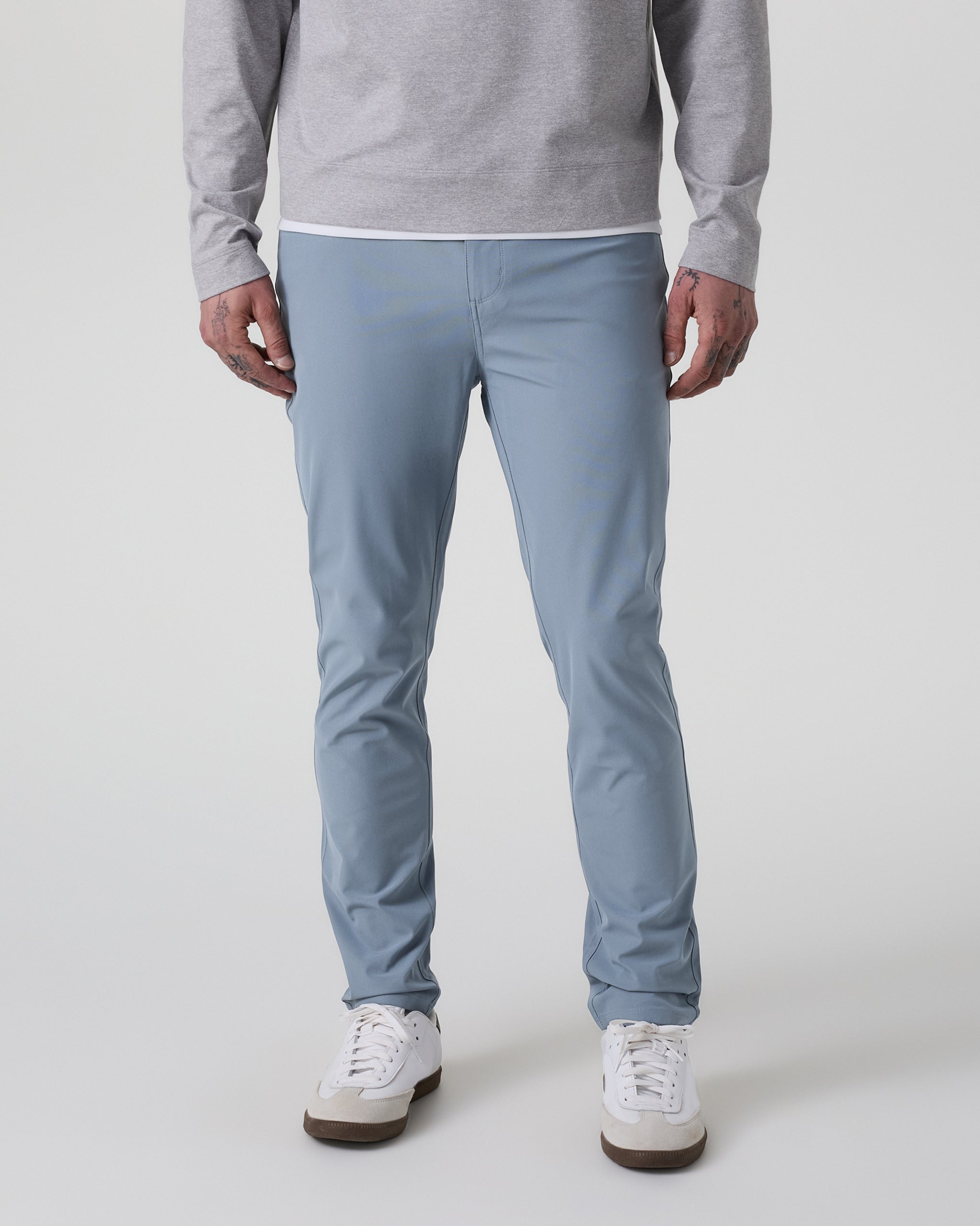 Meta Pant Athletic Slim Fit 34" | Dusty Blue