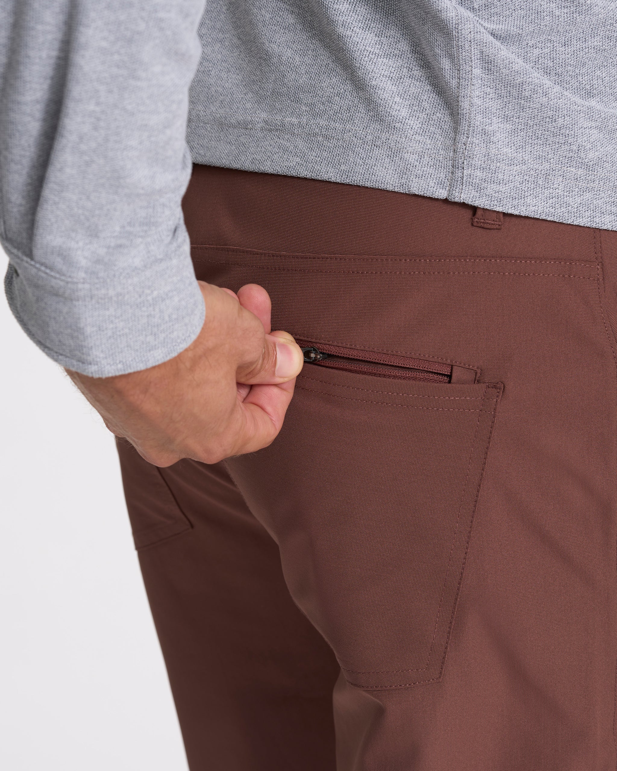 Meta Pant Athletic Slim Fit 32" | Hazelnut