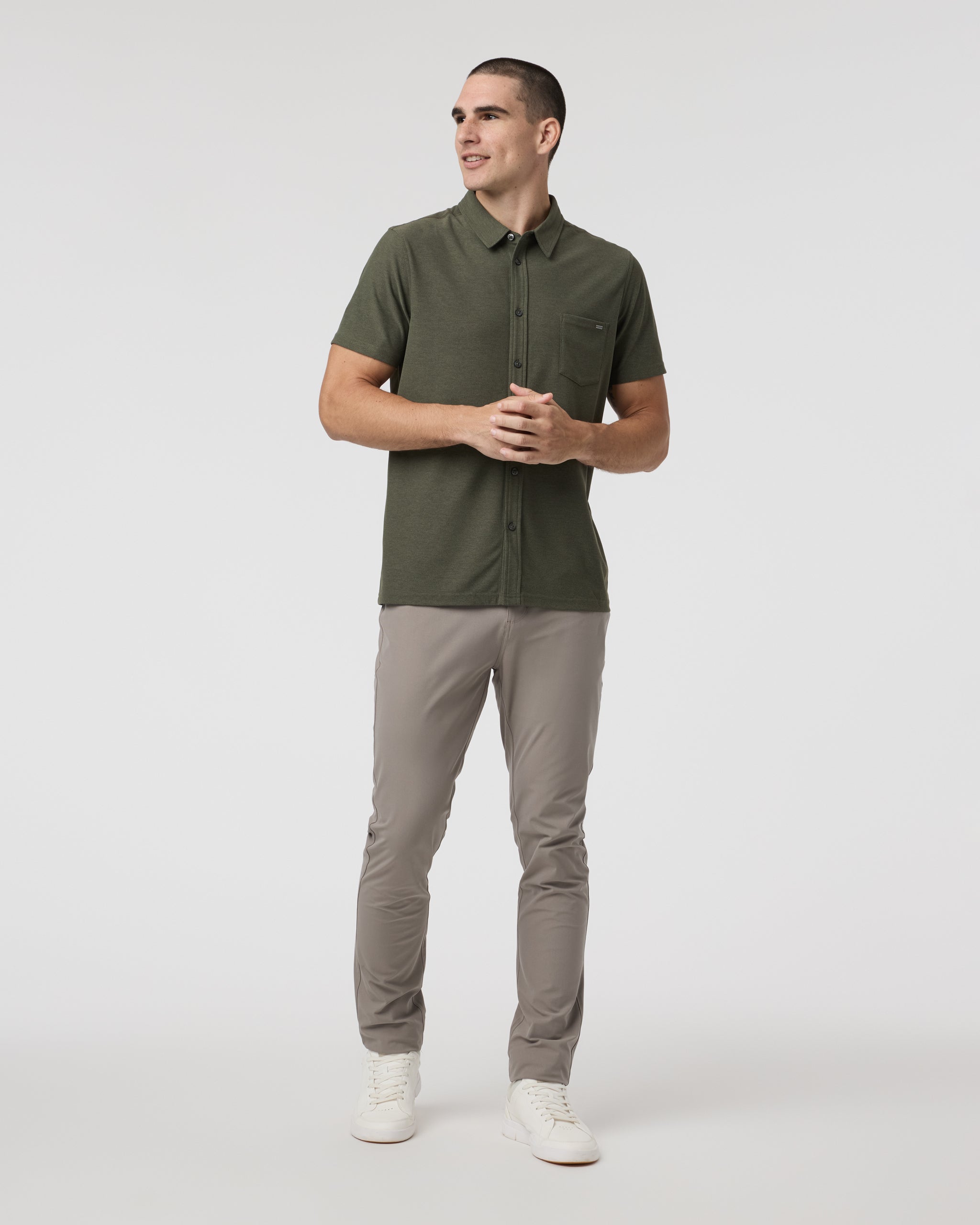 Meta Pant Athletic Slim Fit 32" | Mocha