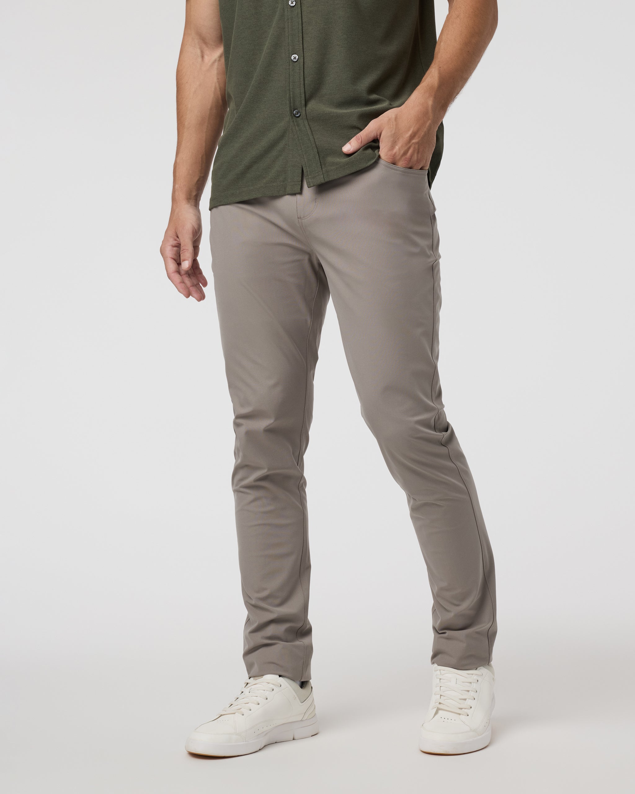 Meta Pant Athletic Slim Fit 32" | Mocha