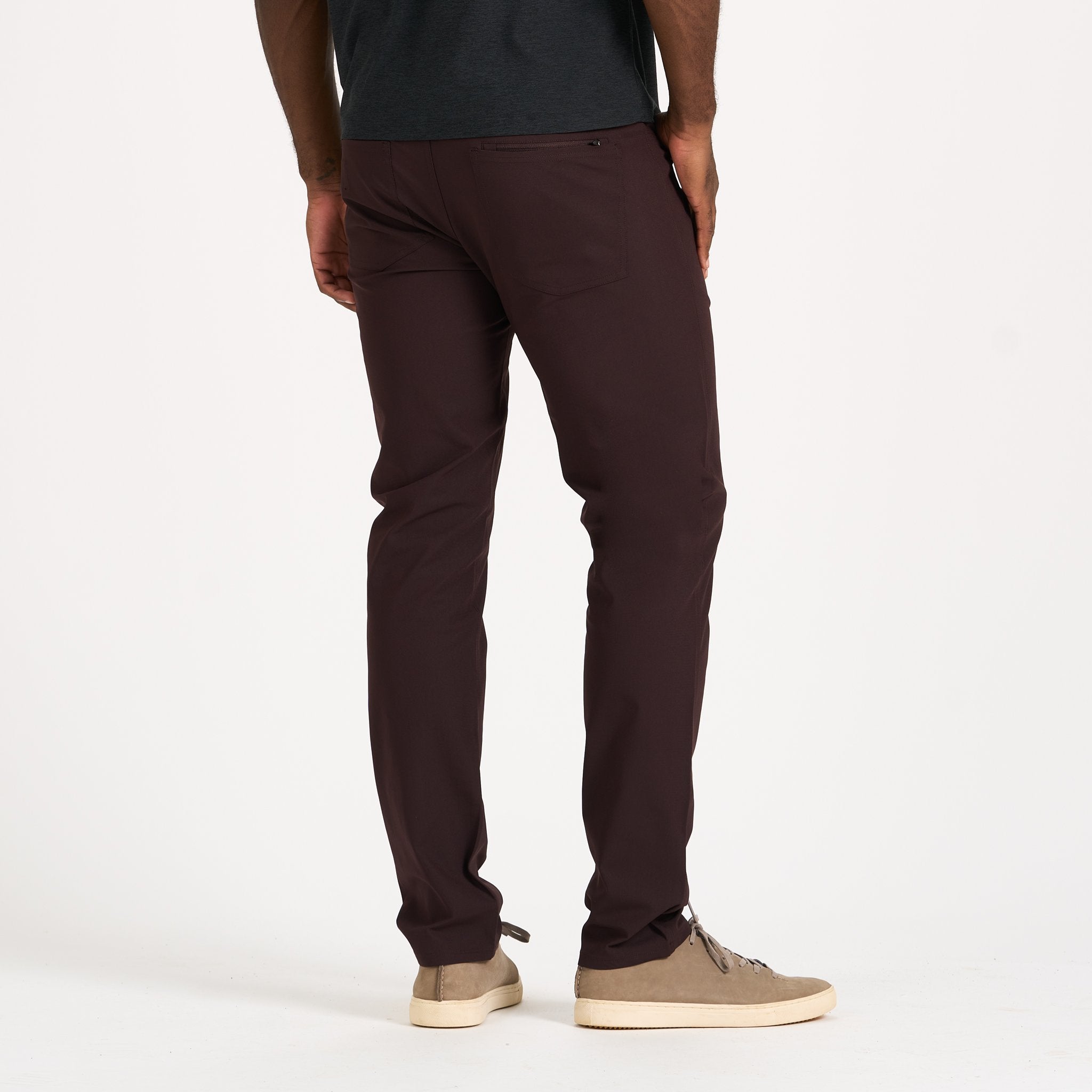 Meta Pant Athletic Slim Fit 32" | Oxblood
