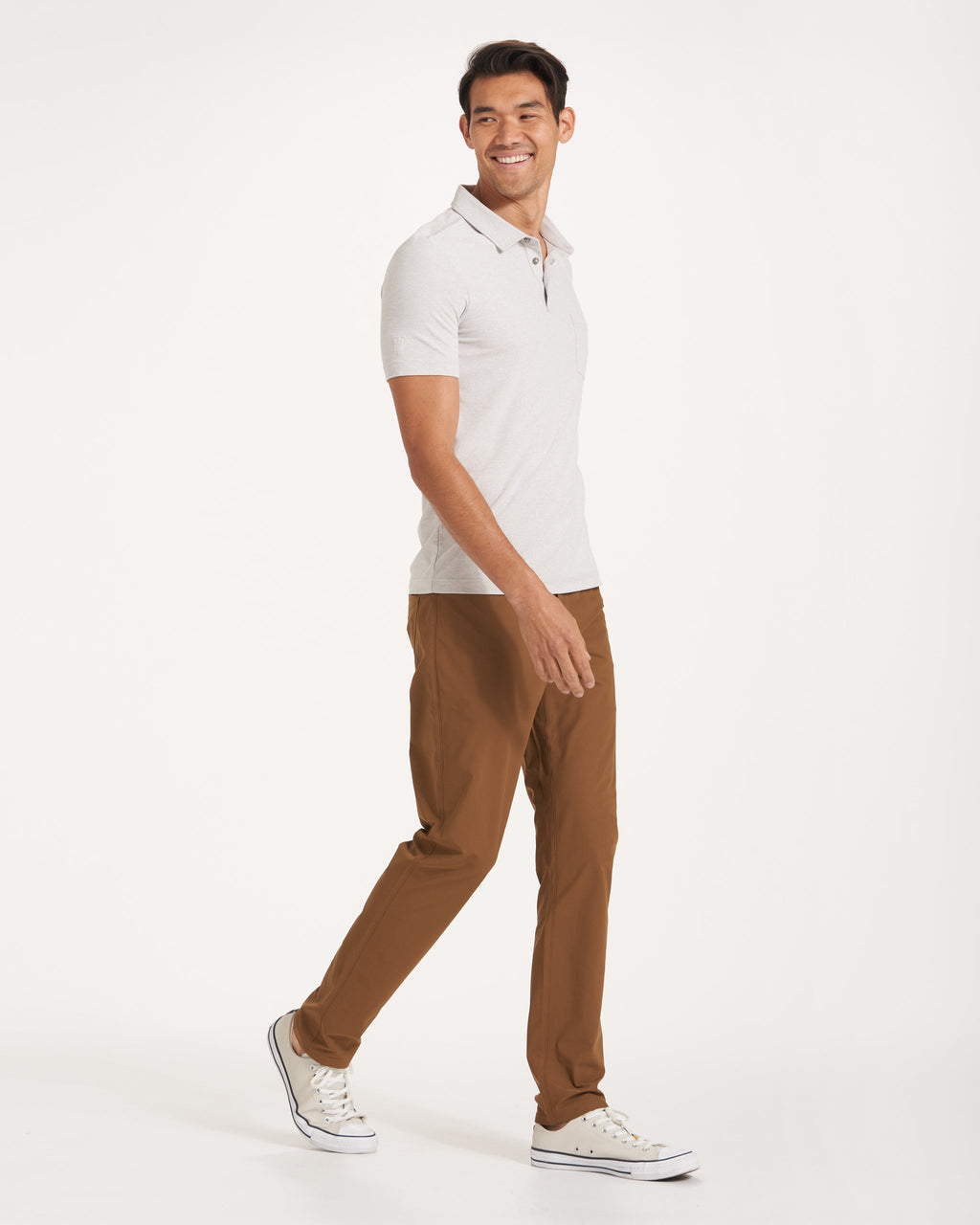 Meta Pant Athletic Slim Fit 32" | Tobacco