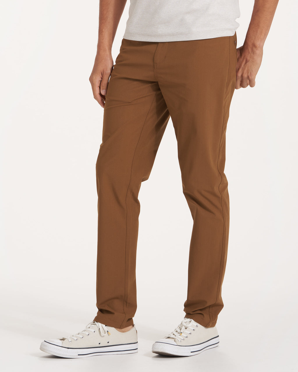 Meta Pant Athletic Slim Fit 34 | Tobacco
