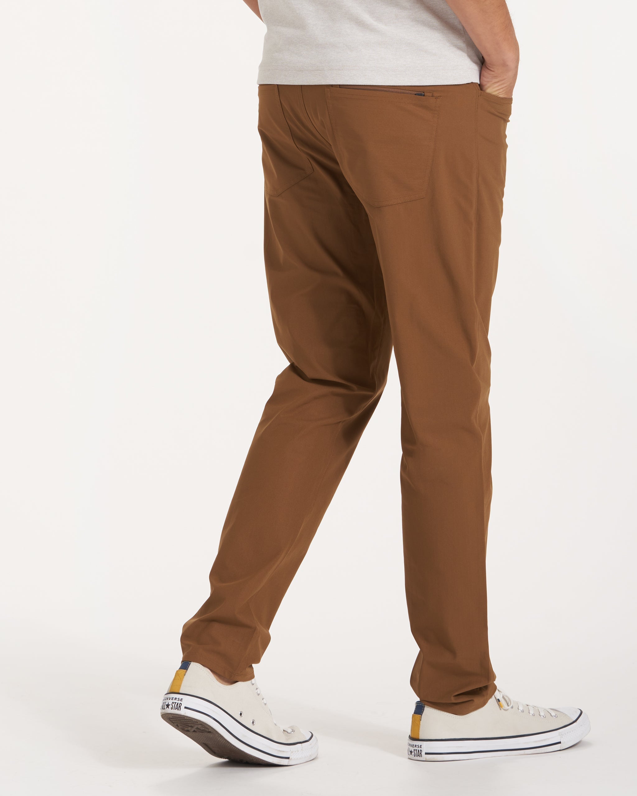 Meta Pant Athletic Slim Fit 34 | Tobacco