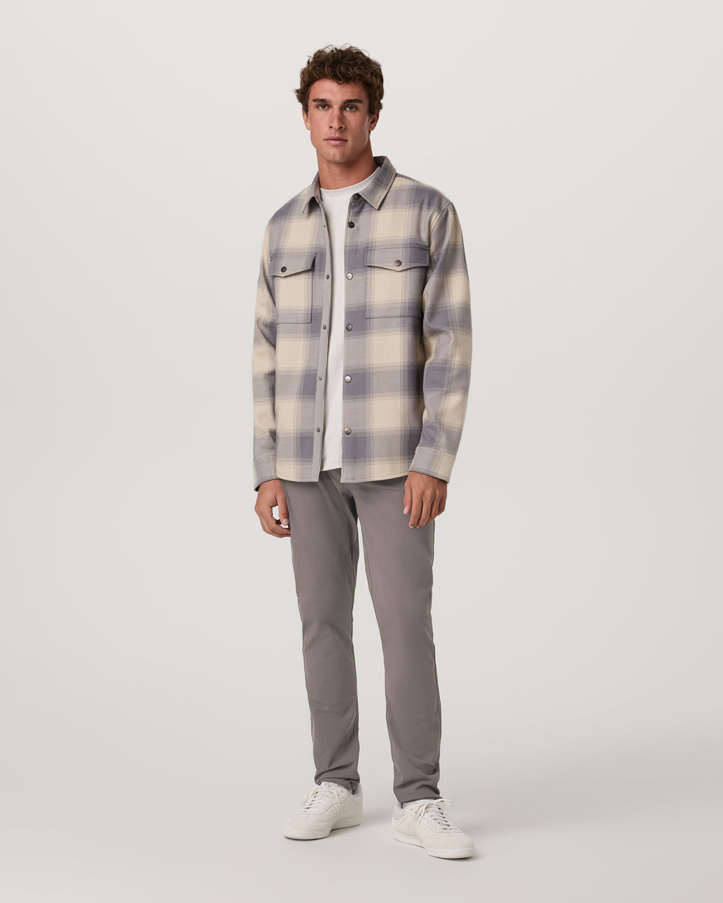 Meta Pant Athletic Slim Fit 32" | Warm Grey