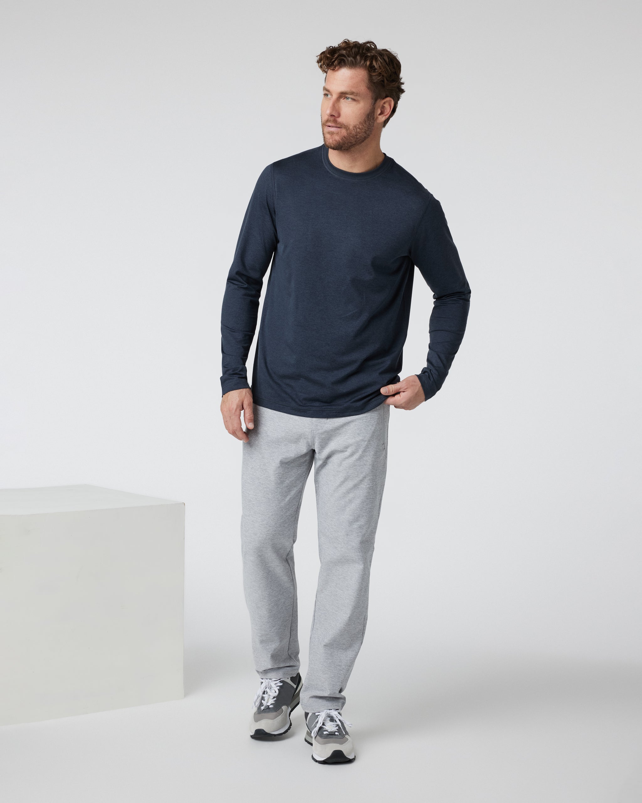 Channel Pant | Light Heather Grey