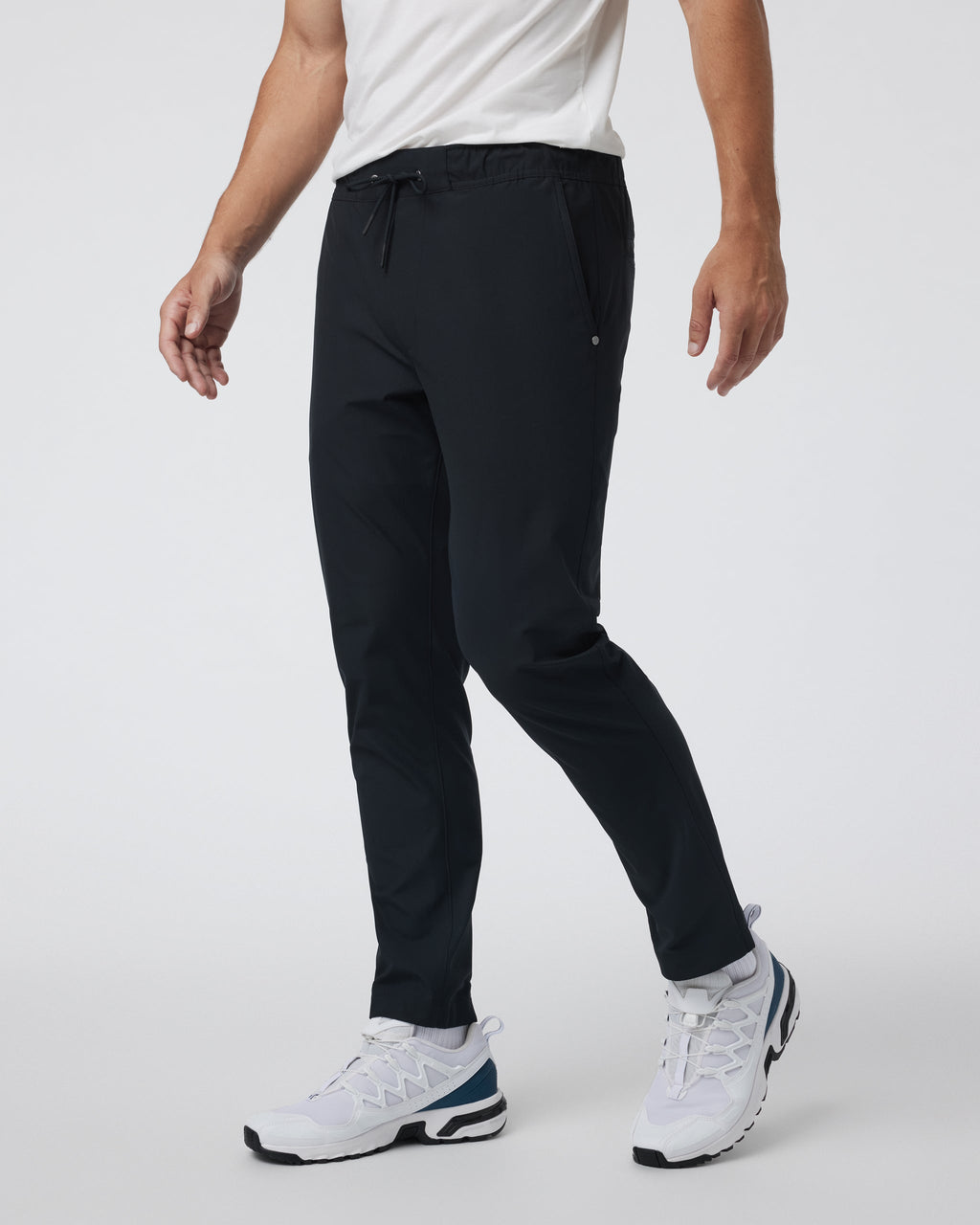 Meta Elastic Waist Pant | Black