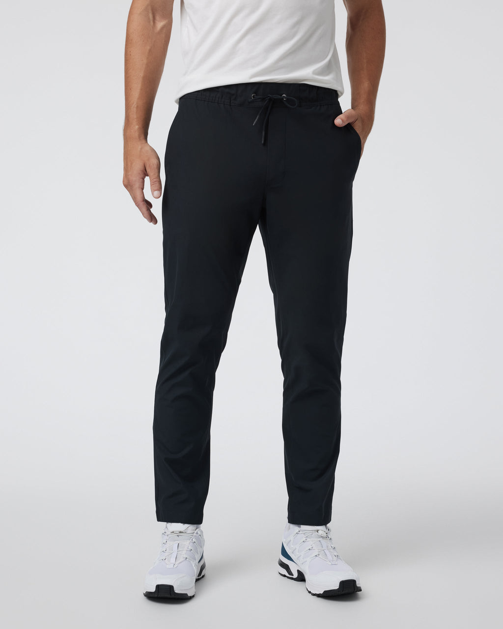 Meta Elastic Waist Pant | Black