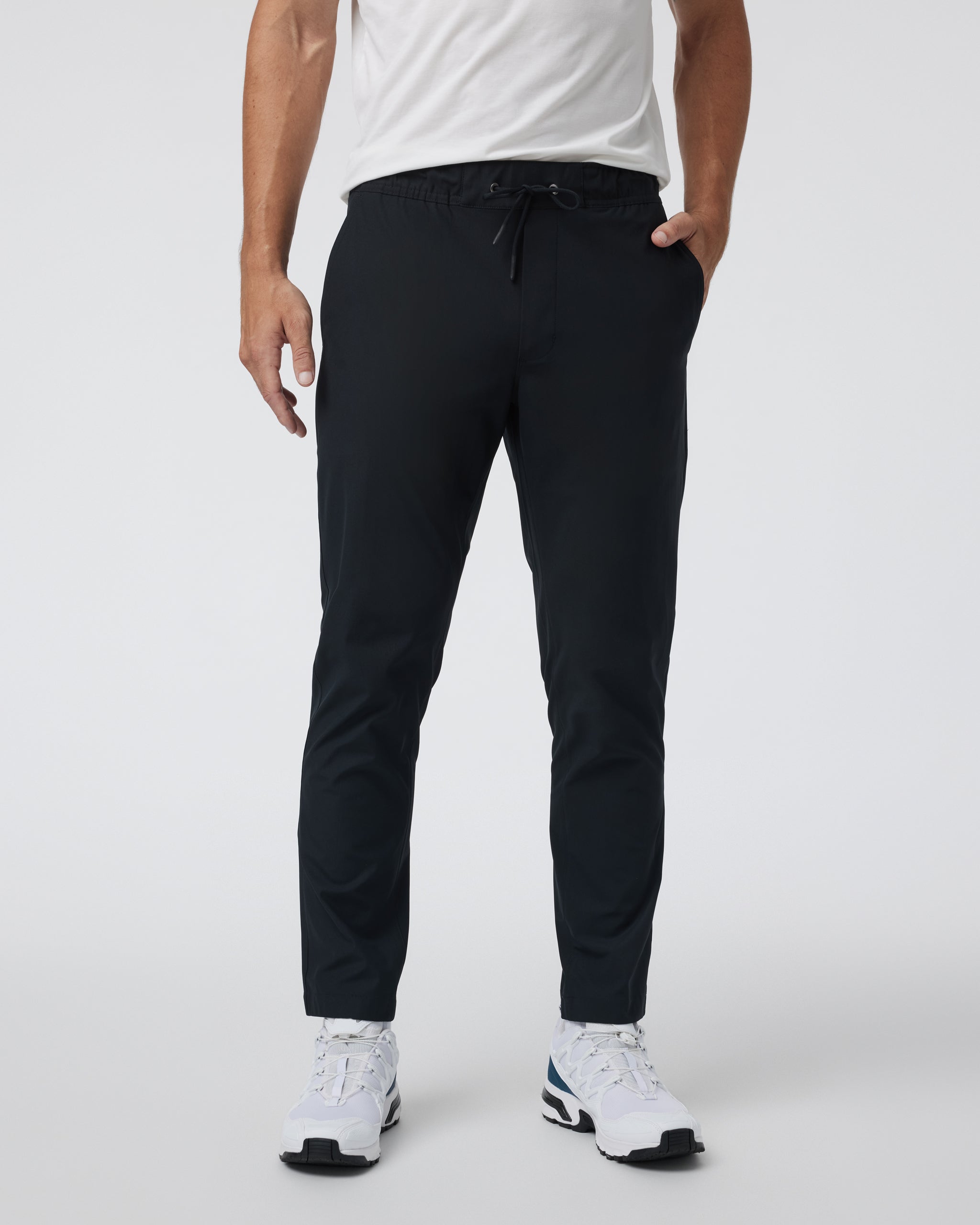 Meta Elastic Waist Pant | Black