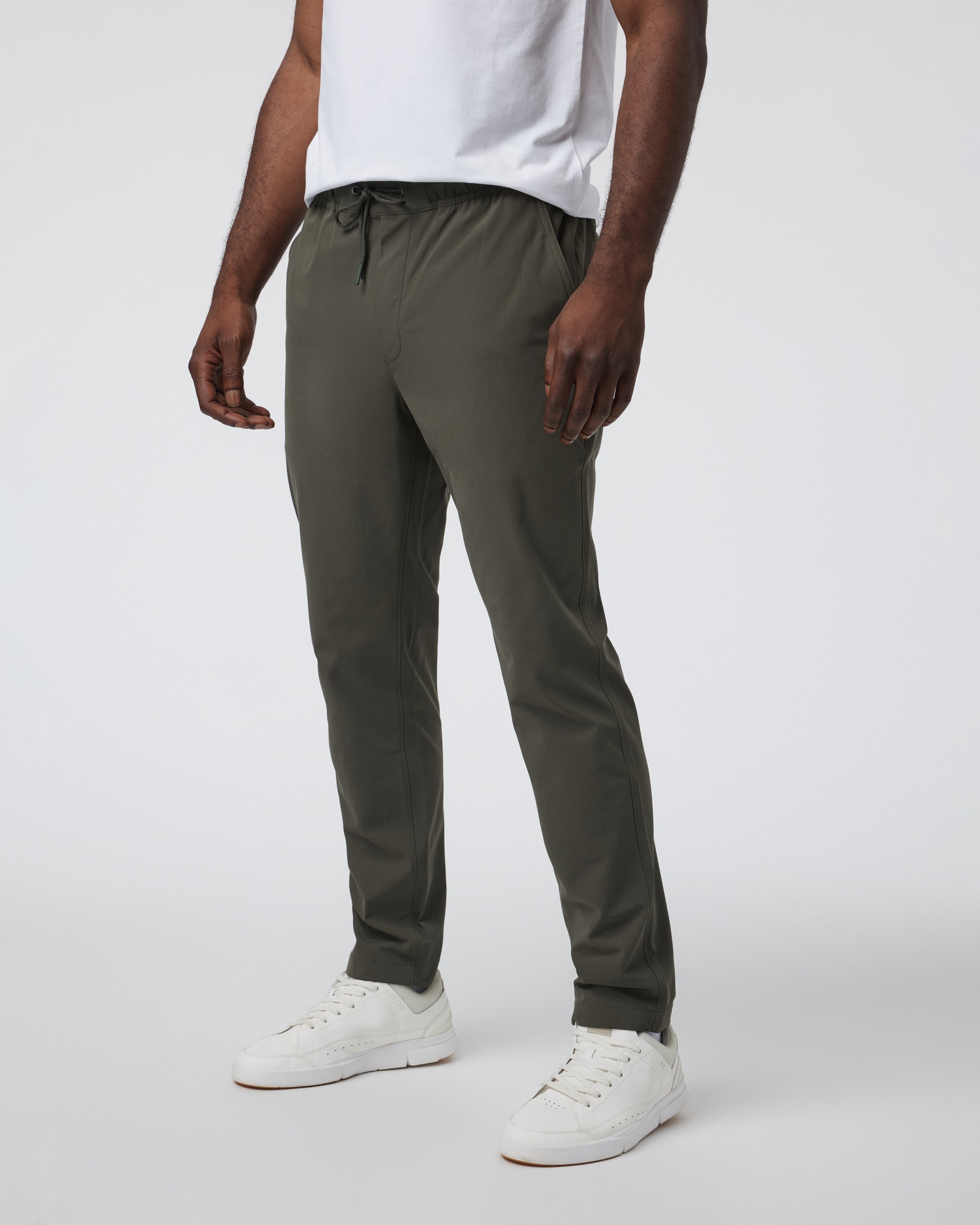 Meta Elastic Waist Pant | Dark Oregano