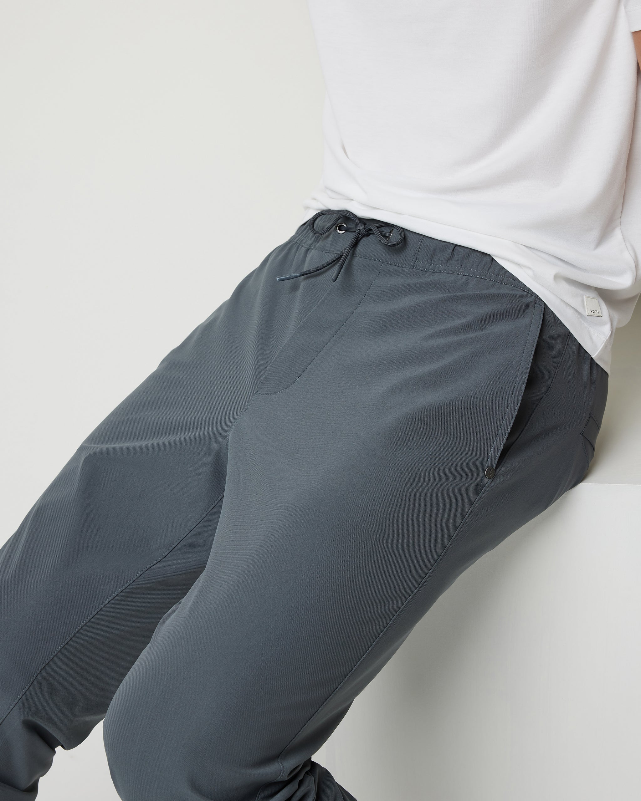 Meta Elastic Waist Pant | Shale