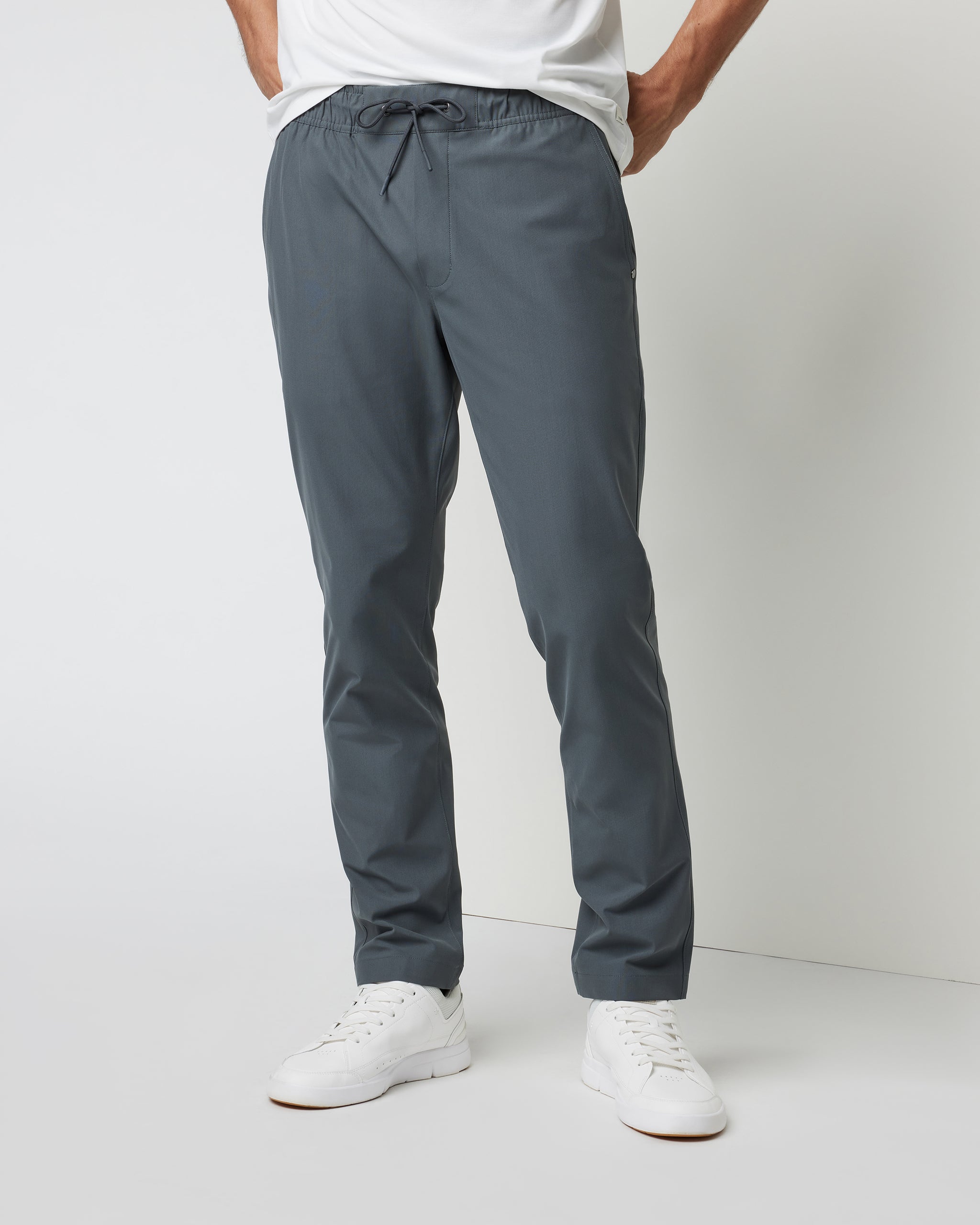 Meta Elastic Waist Pant | Shale