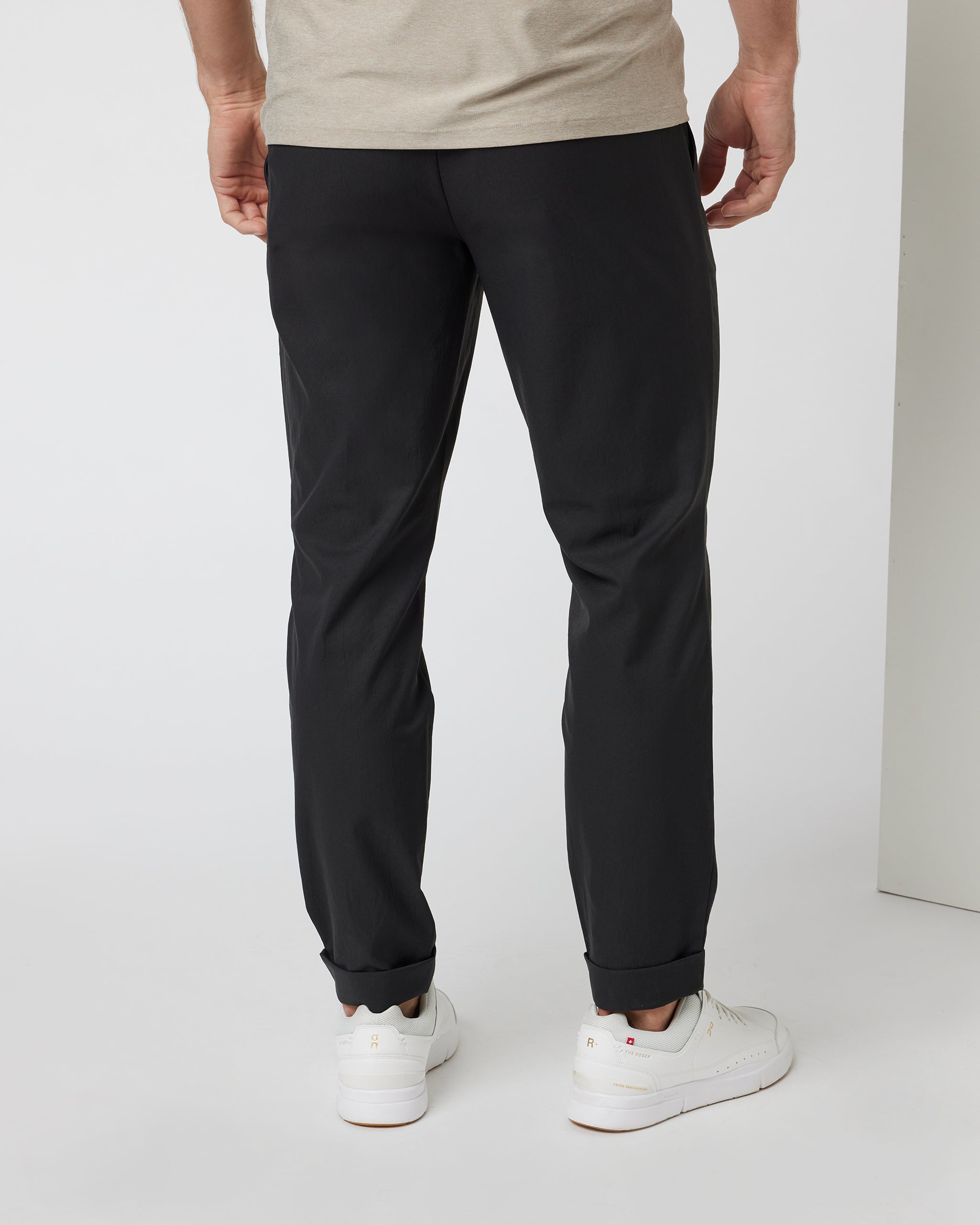 Cascade Elastic Waist Trouser | Black