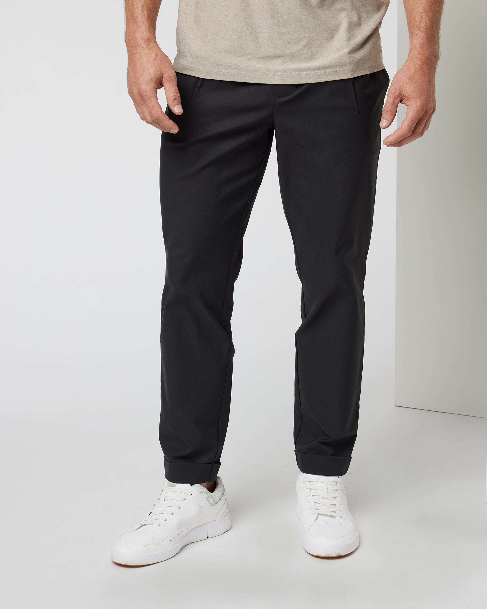 Cascade Elastic Waist Trouser | Black