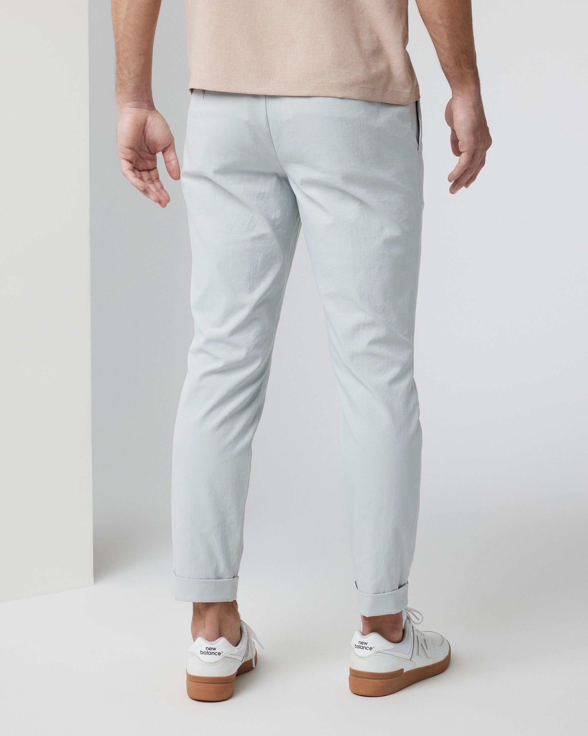 Cascade Elastic Waist Trouser | Sky Grey