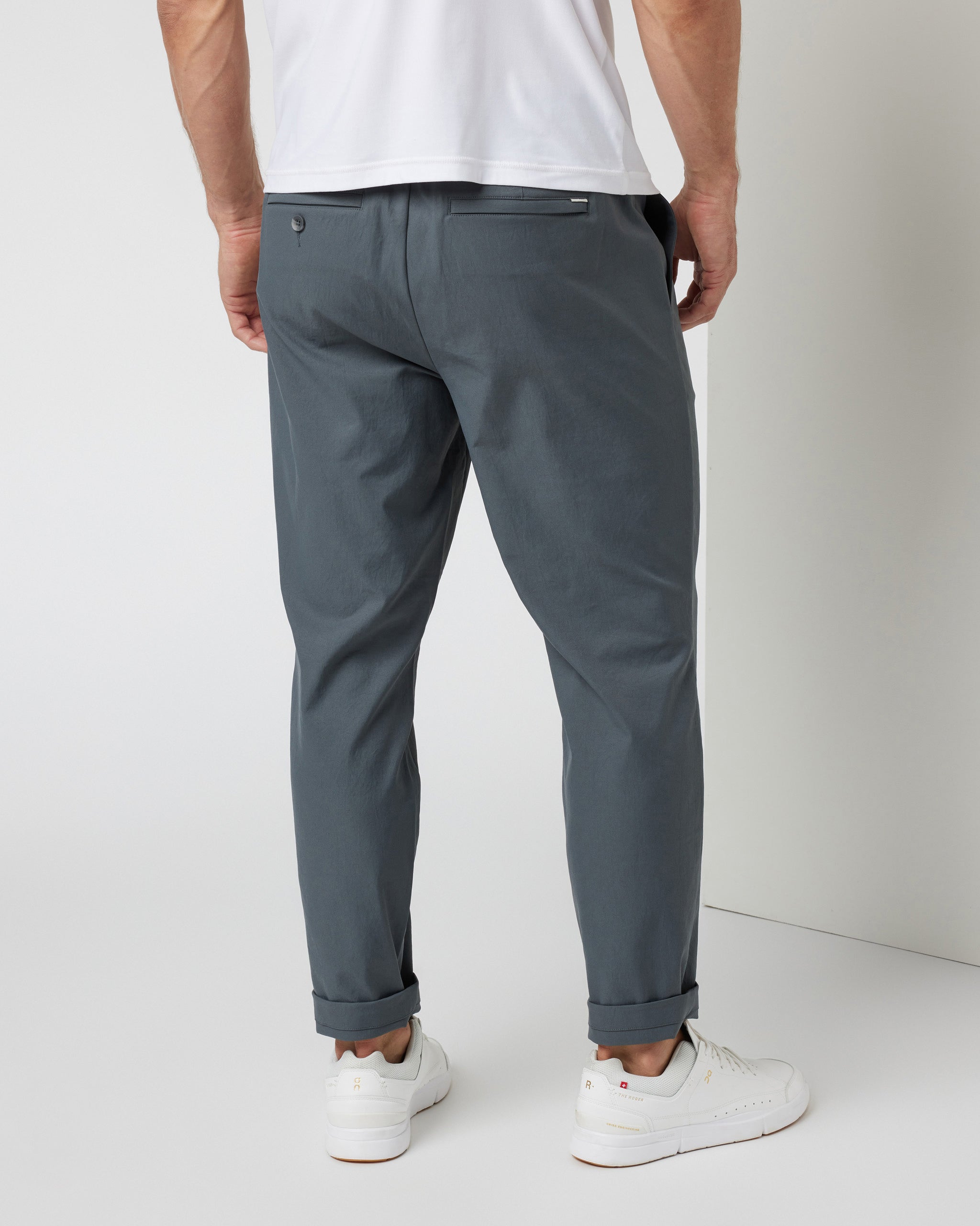 Cascade Elastic Waist Trouser | Shale