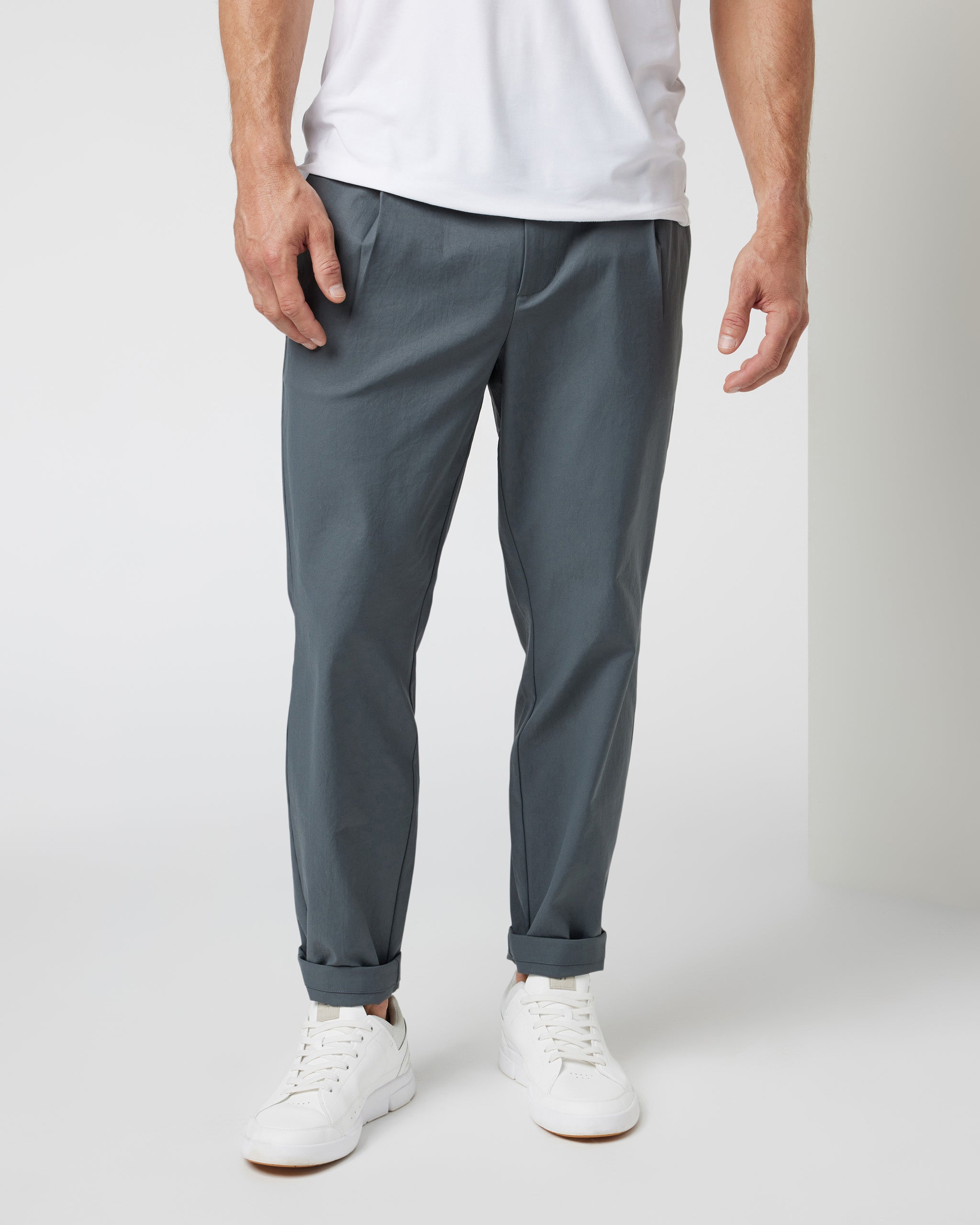 Cascade Elastic Waist Trouser | Shale