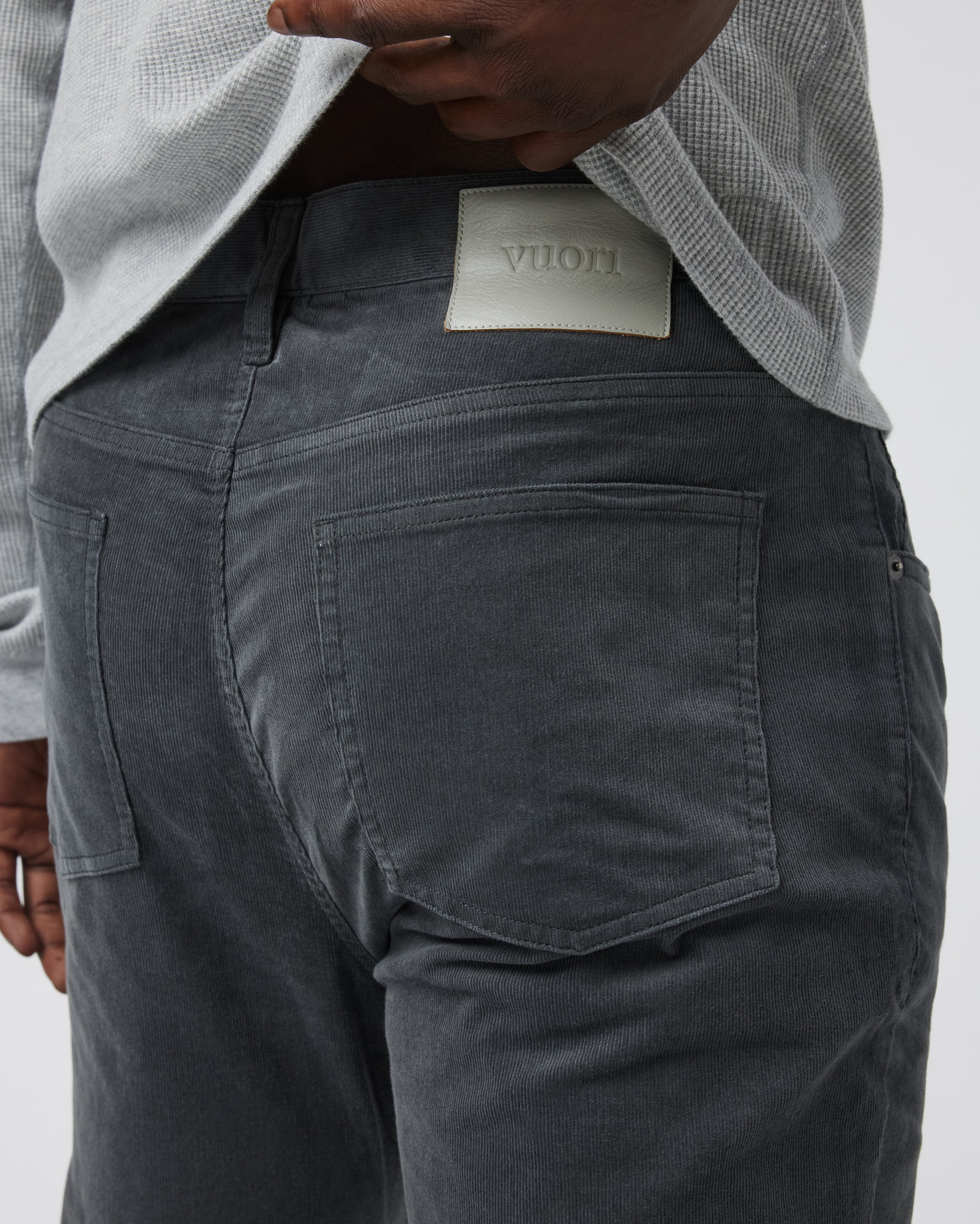 Optimist 5 Pocket Cord Pant | Dark Pewter