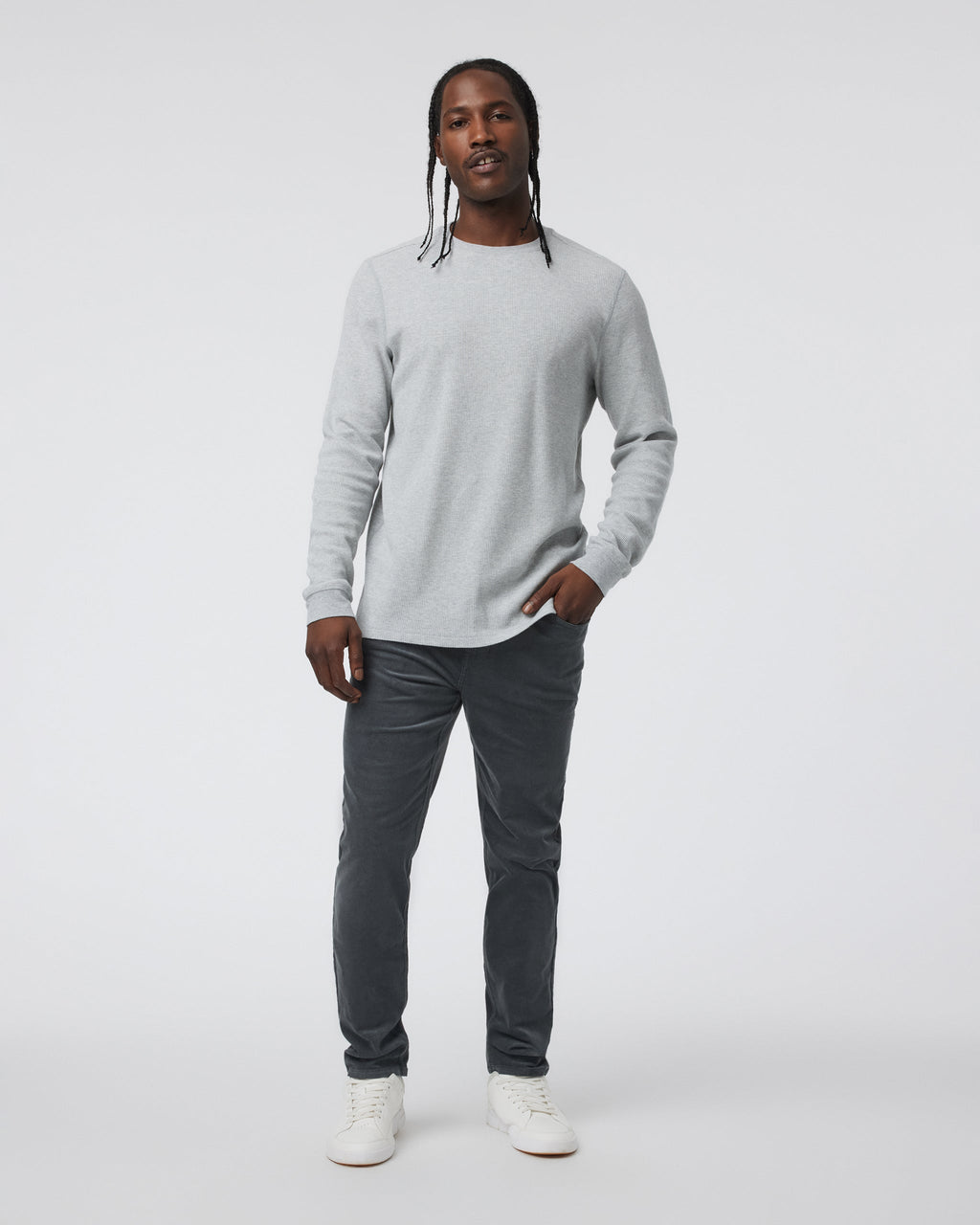 Optimist 5 Pocket Cord Pant | Dark Pewter