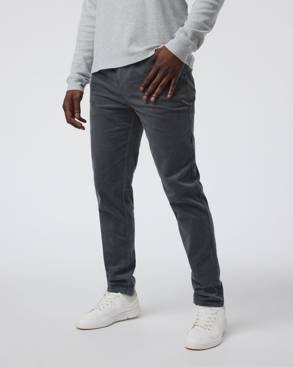 Optimist 5 Pocket Cord Pant | Dark Pewter