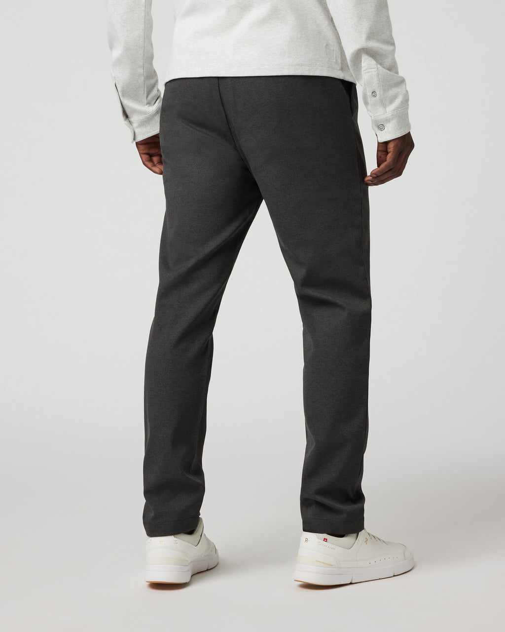 Zurich Elastic Waist Trouser | Dark Pewter Heather