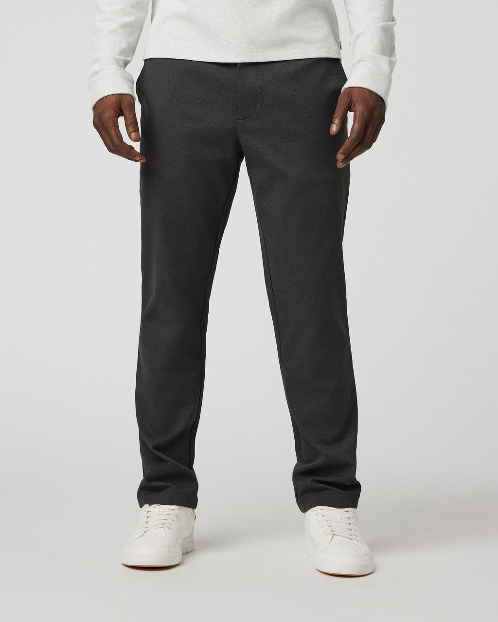 Zurich Elastic Waist Trouser | Dark Pewter Heather