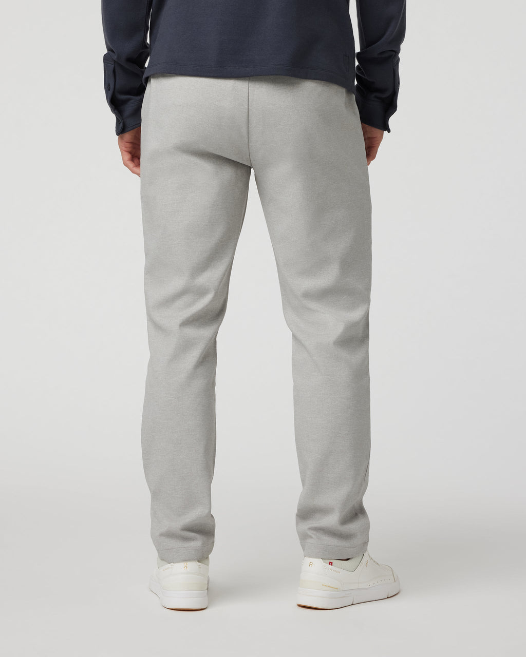 Zurich Elastic Waist Trouser | Light Heather Grey