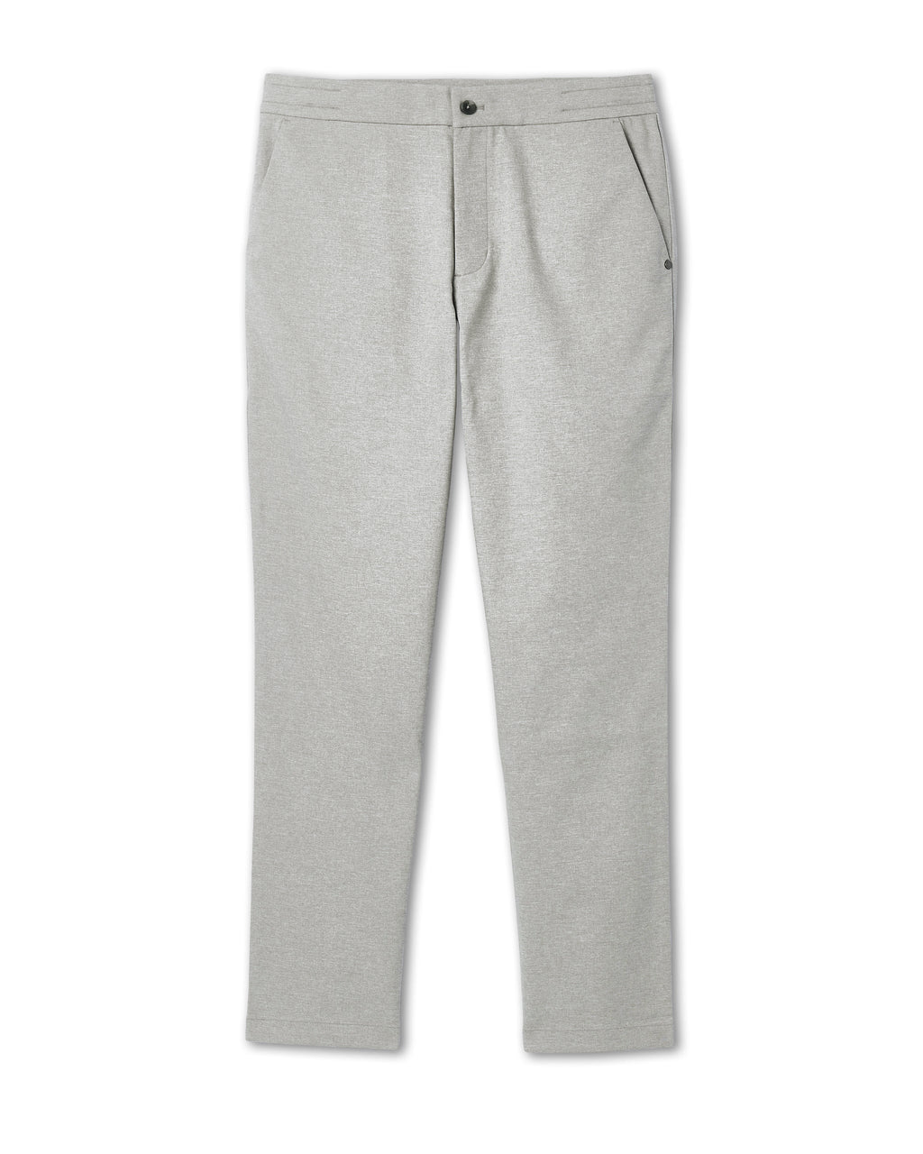 Zurich Elastic Waist Trouser | Light Heather Grey