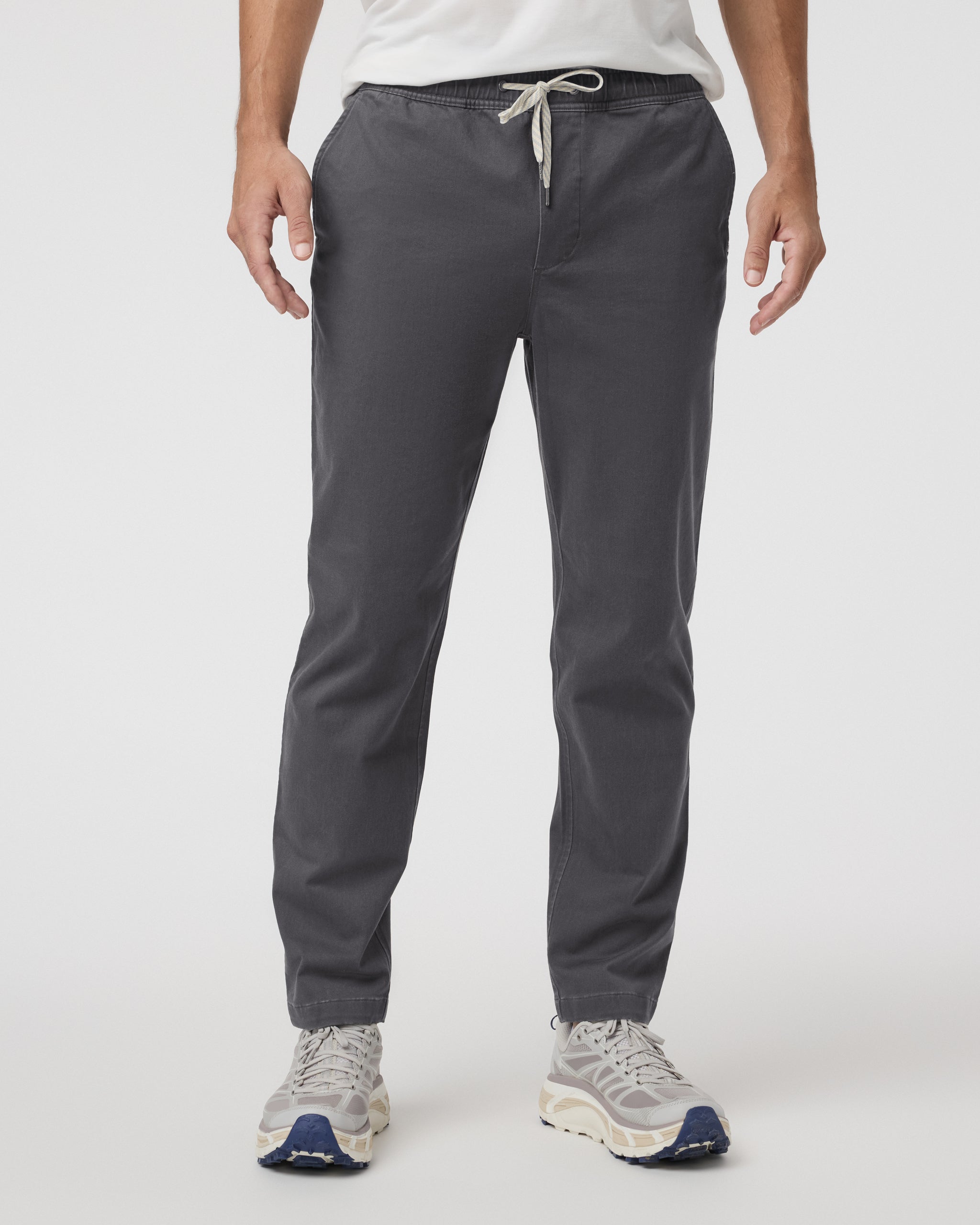 Fletcher Elastic Waist Pant Athletic Slim Fit 30" | Dark Pewter