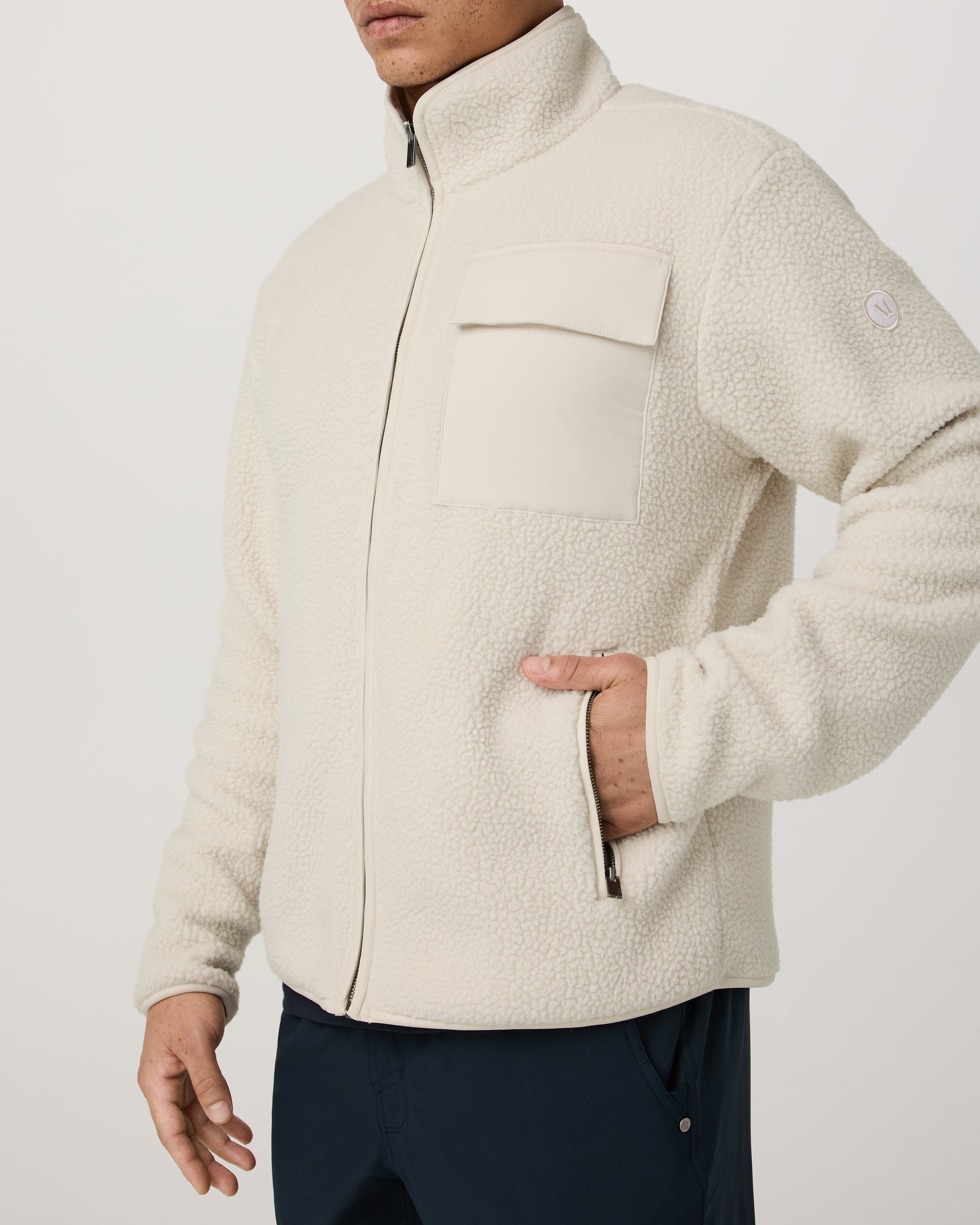 Alpine Fleece Full Zip | Bone