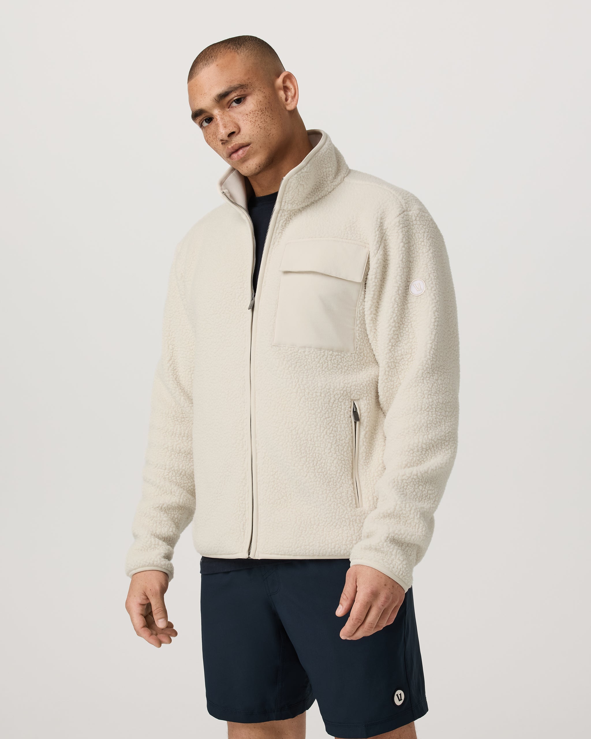 Alpine Fleece Full Zip | Bone