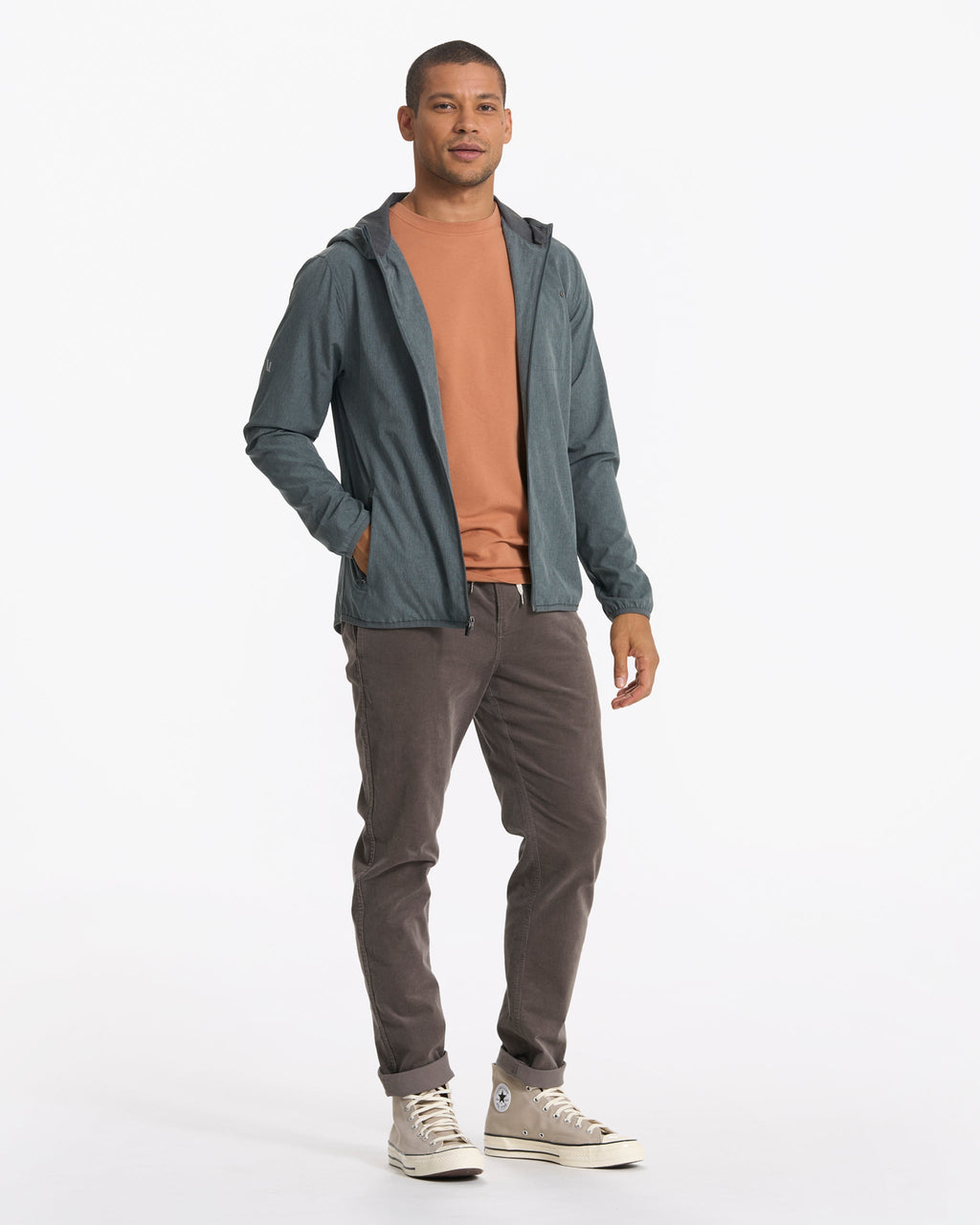 Outdoor Trainer Shell | Smoked Beryl Linen Texture