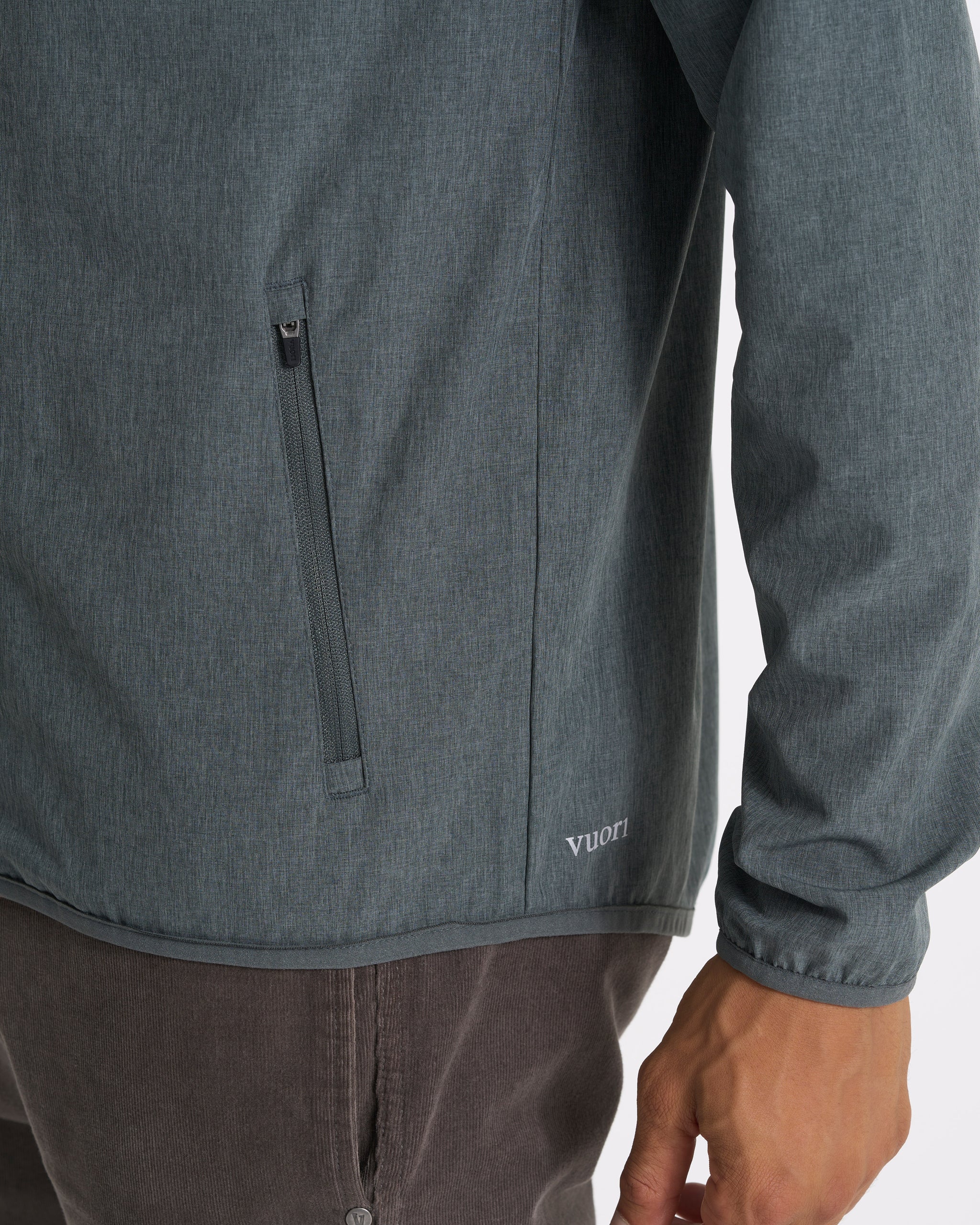Outdoor Trainer Shell | Smoked Beryl Linen Texture