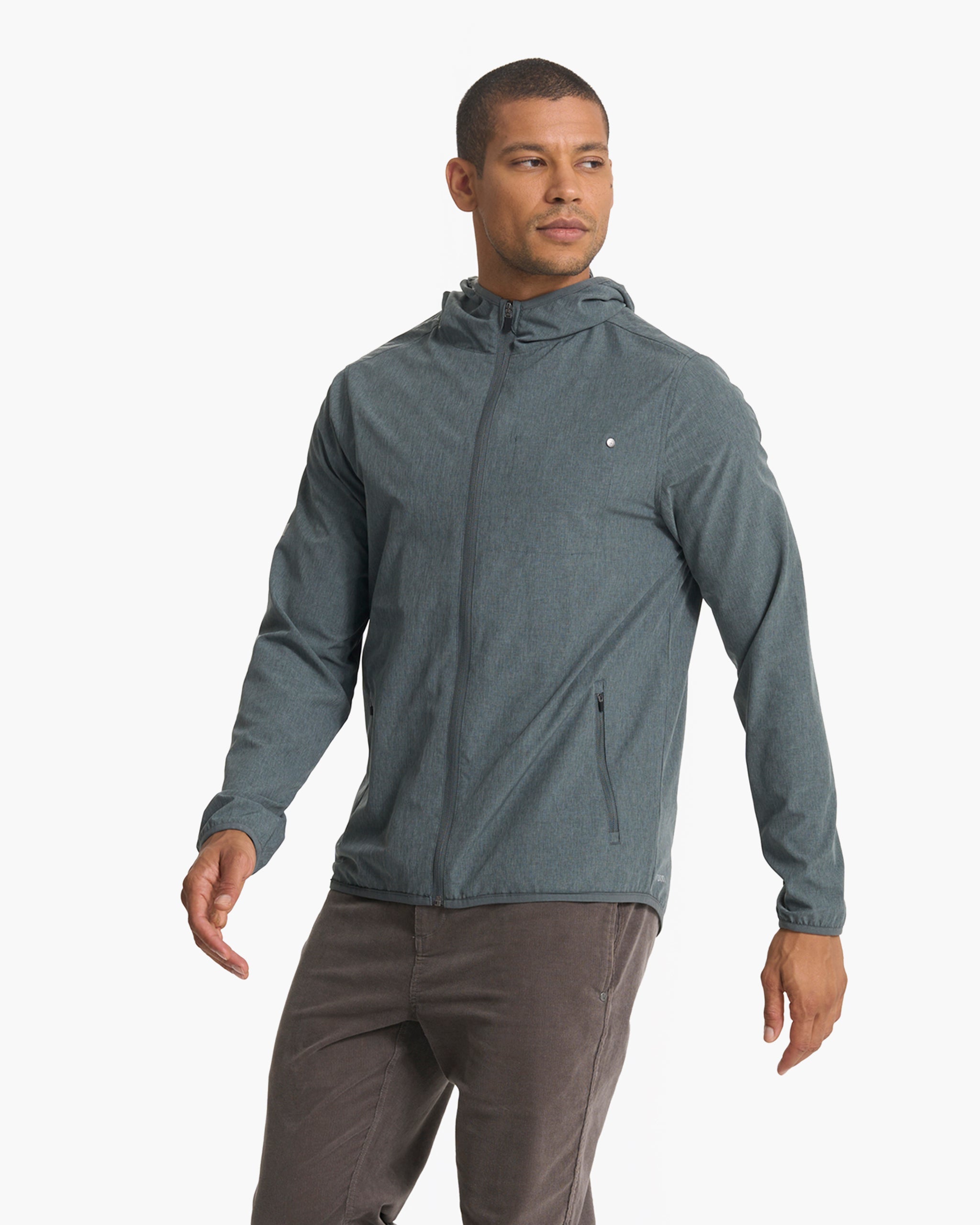 Outdoor Trainer Shell | Smoked Beryl Linen Texture