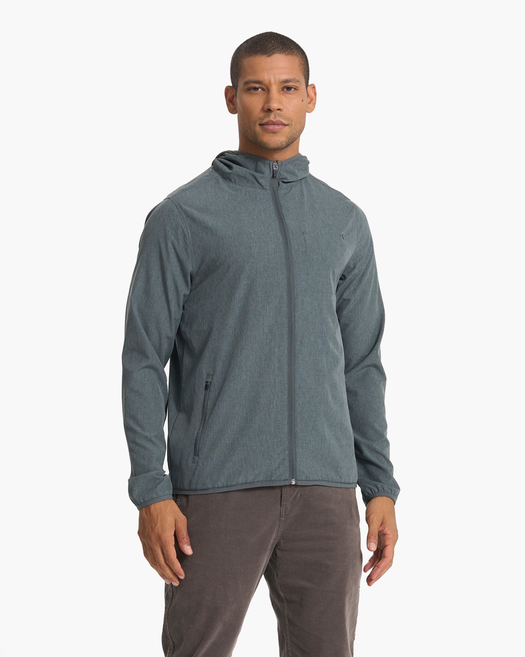 Outdoor Trainer Shell | Smoked Beryl Linen Texture