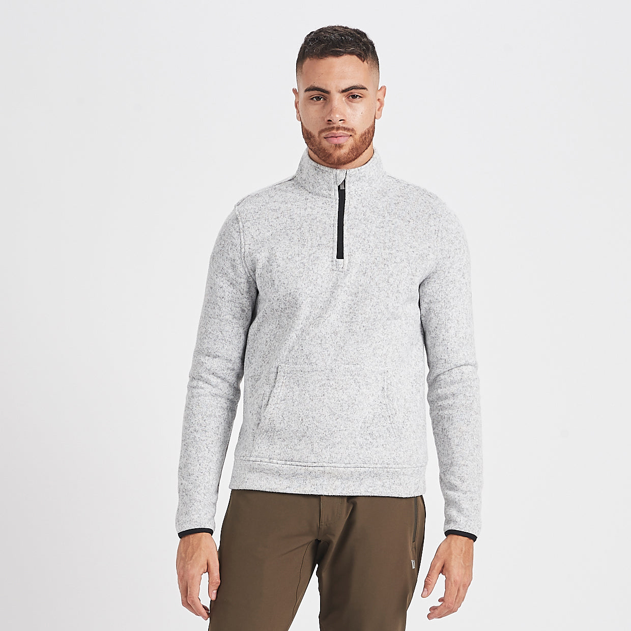 Durango Half Zip | Heather Grey