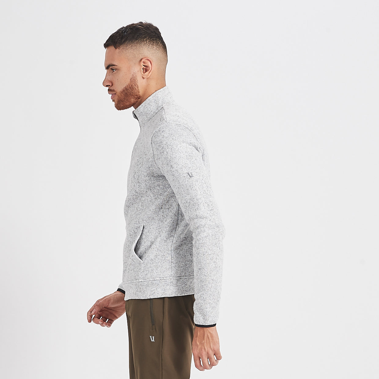 Durango Half Zip | Heather Grey
