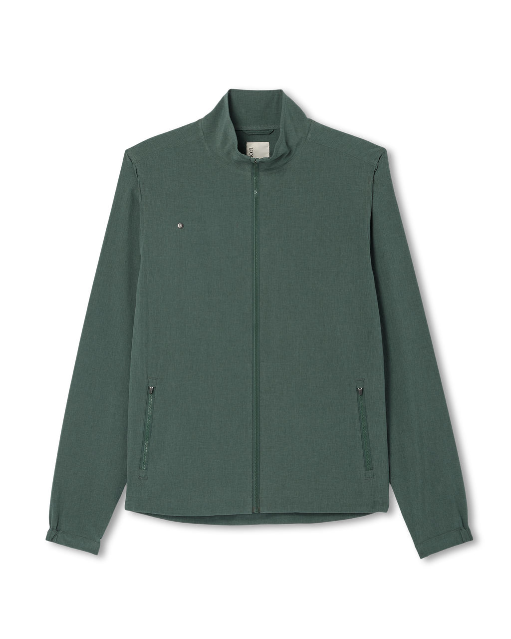 Venture Track Jacket | Agate Green Linen Texture