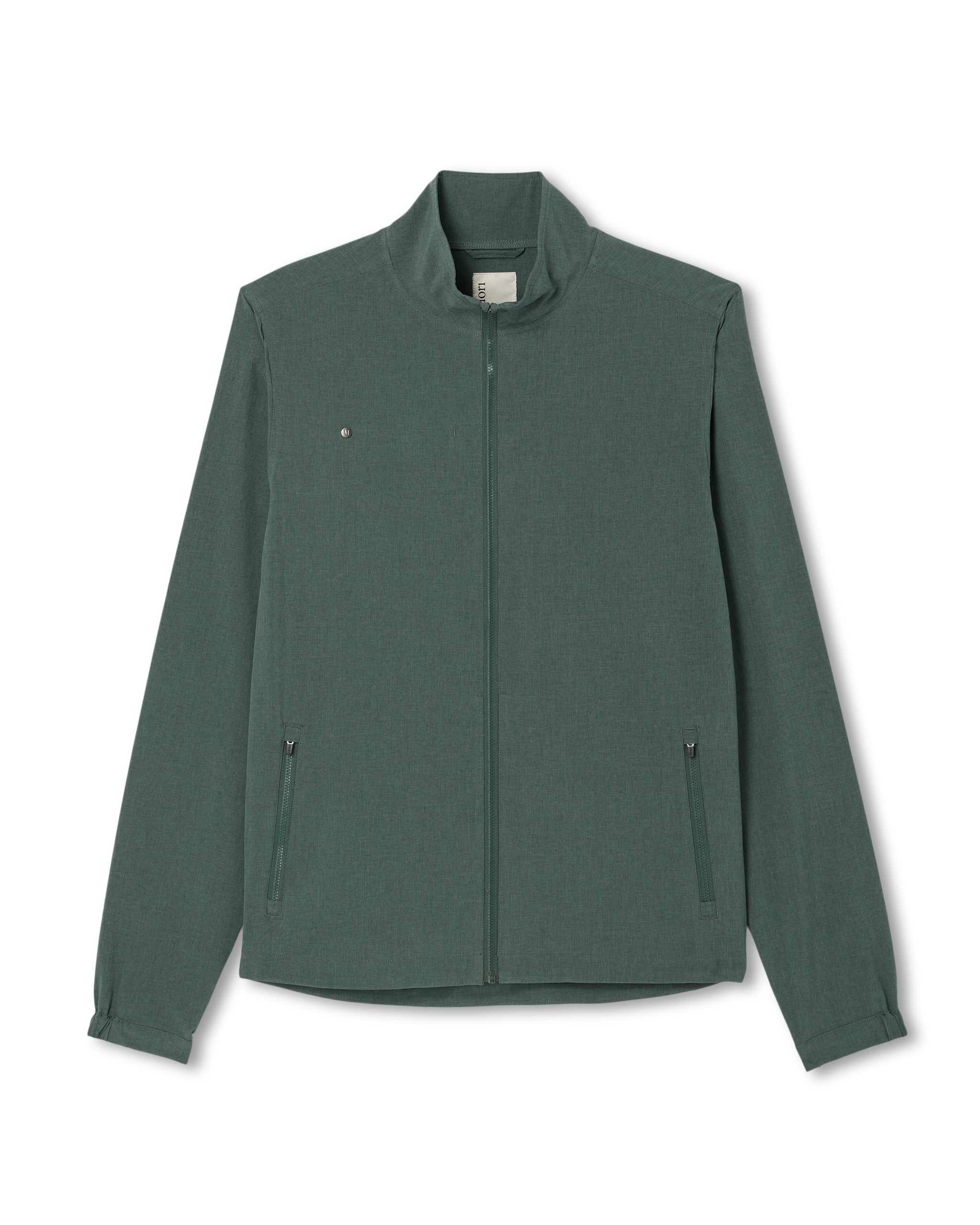 Venture Track Jacket | Agate Green Linen Texture