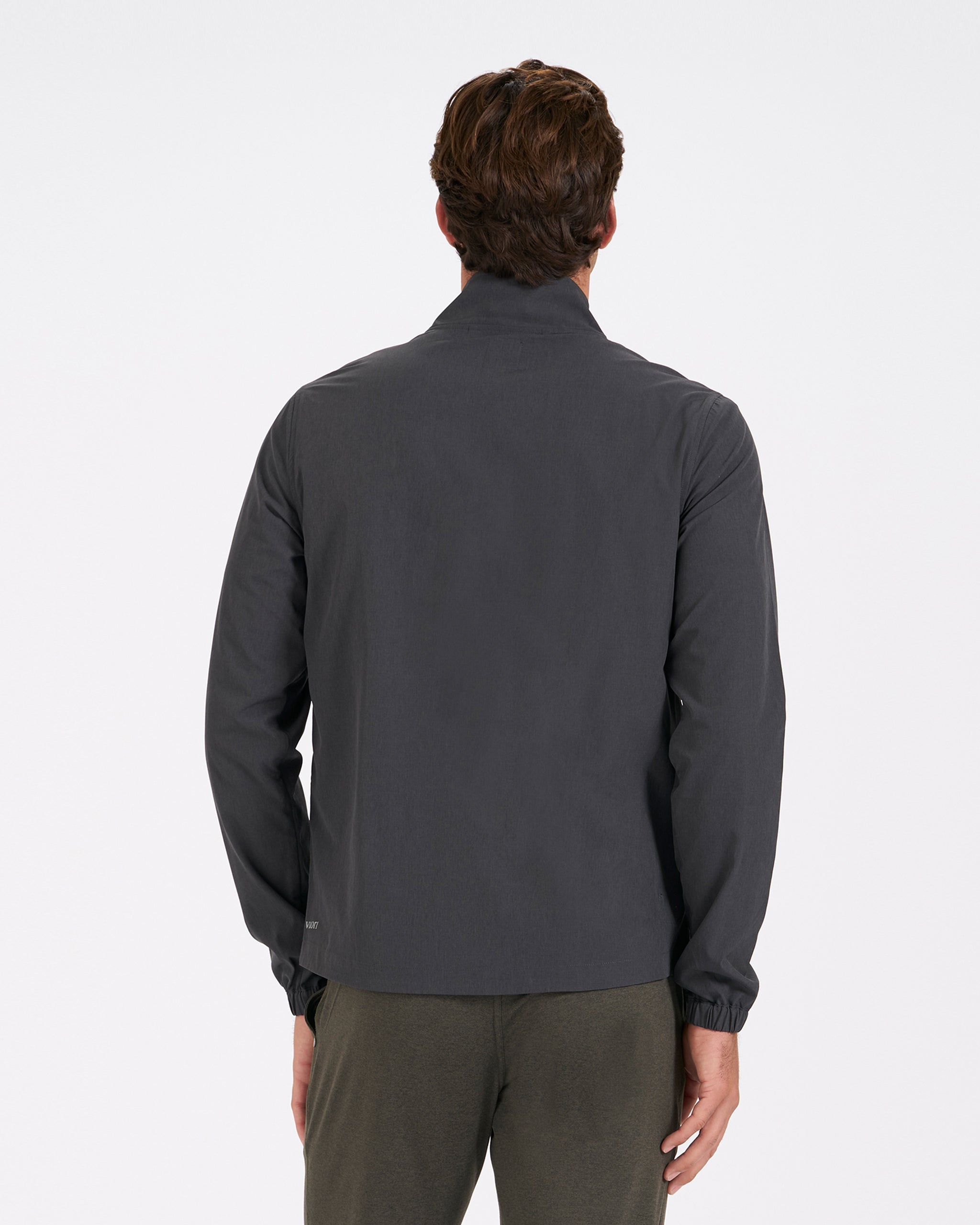 Venture Track Jacket | Black Linen Texture