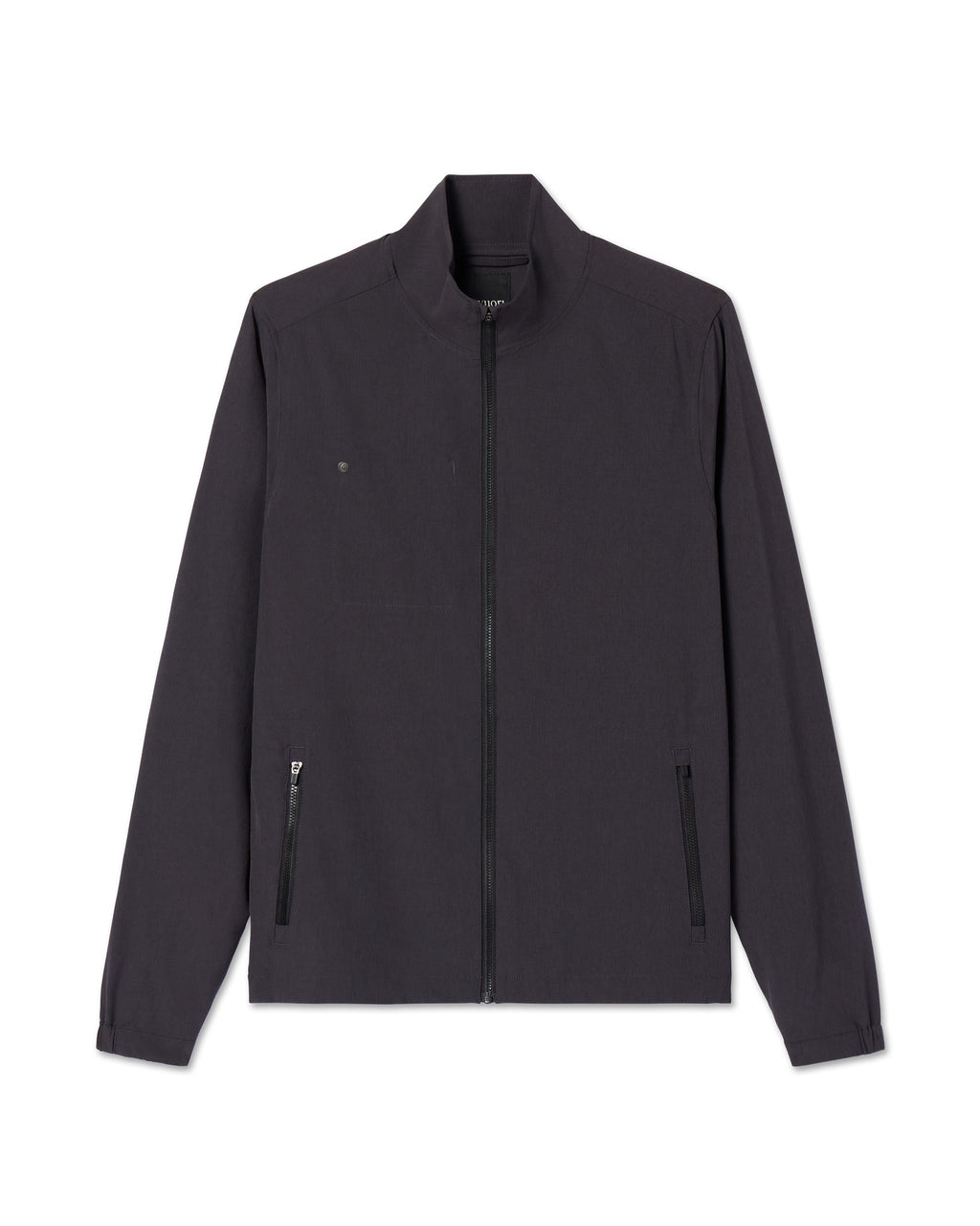 Venture Track Jacket | Black Linen Texture