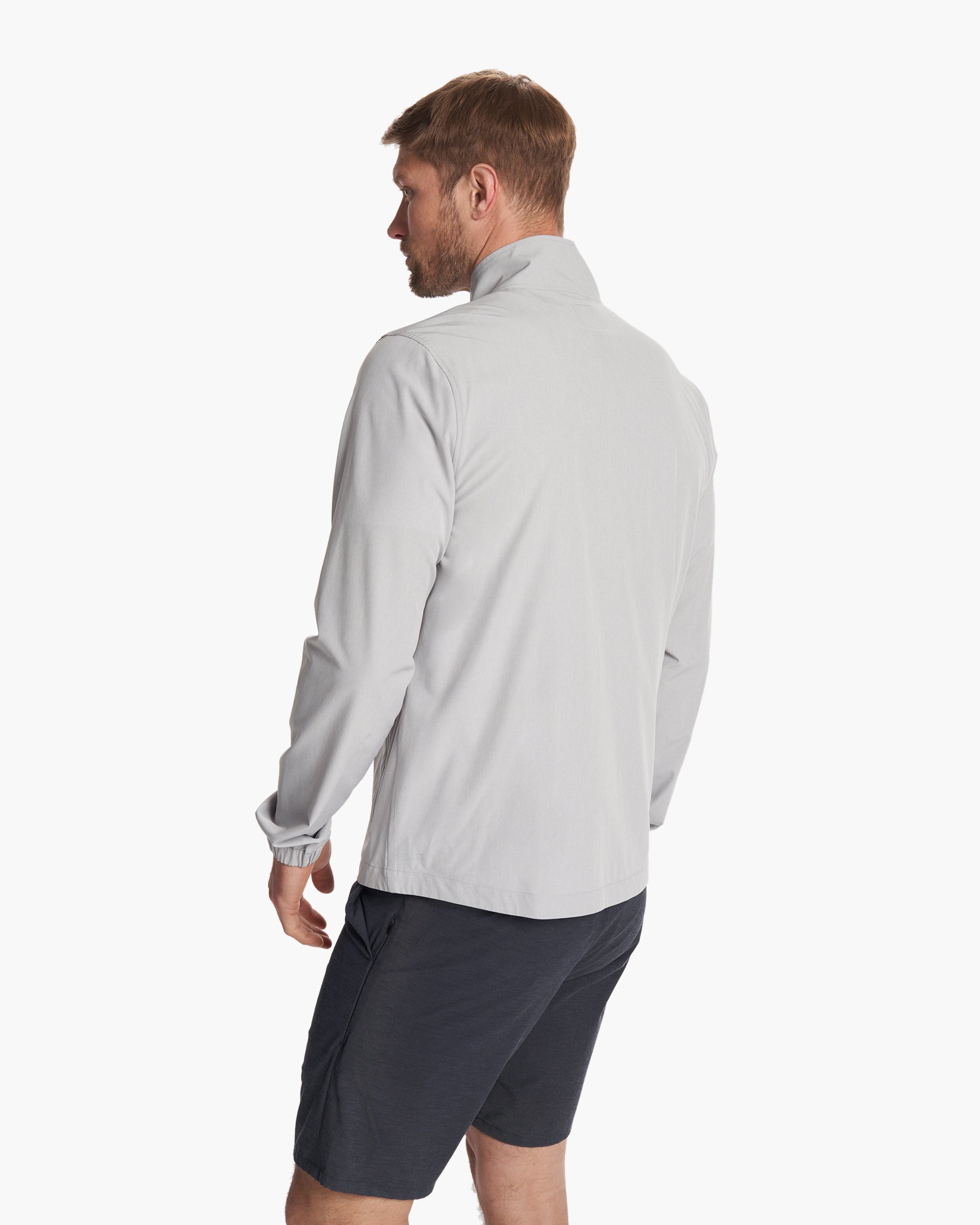 Venture Track Jacket | Platinum Linen Texture