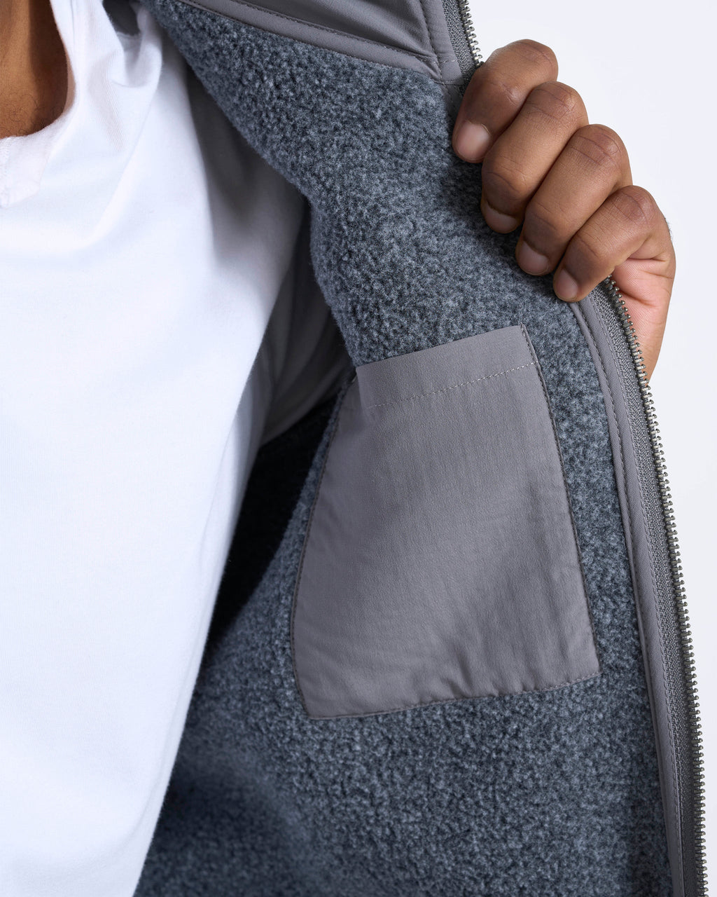 Idyllwild Sherpa Jacket | Heather Grey