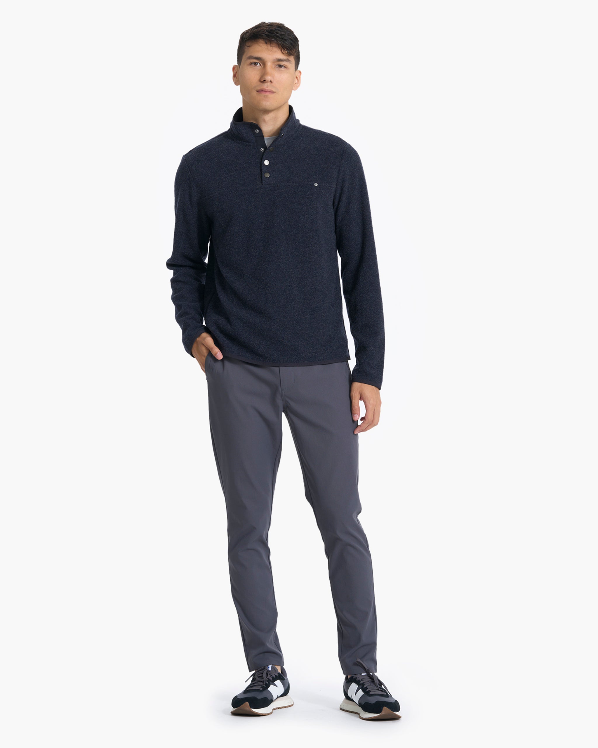 Venice Wool Pullover | Ink Heather