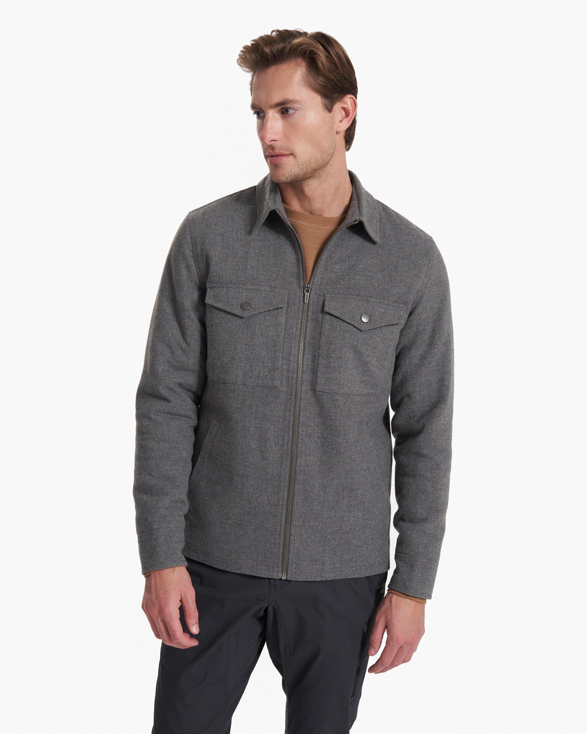 Ridgeline Wool Jacket | Charcoal Heather