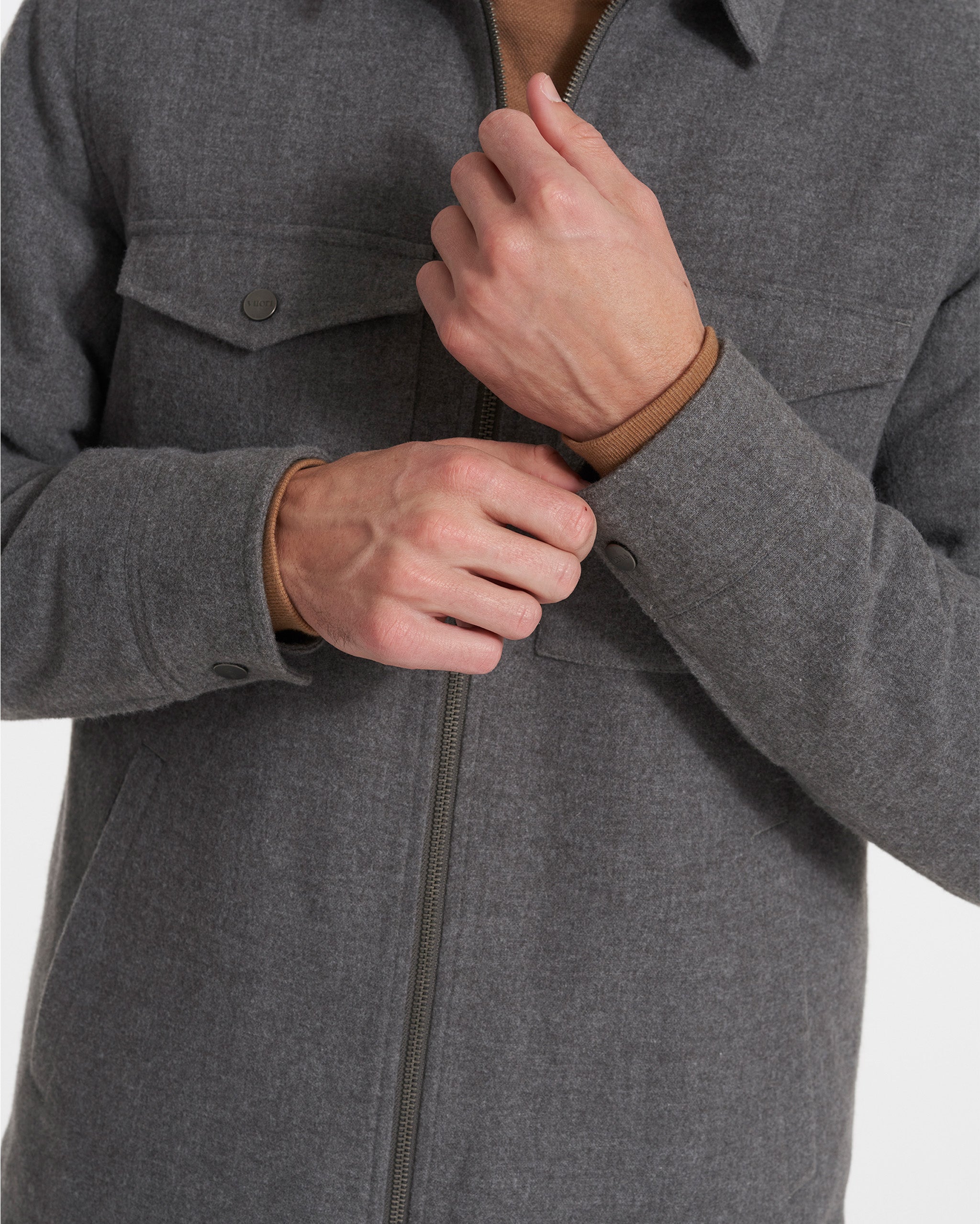 Ridgeline Wool Jacket | Charcoal Heather