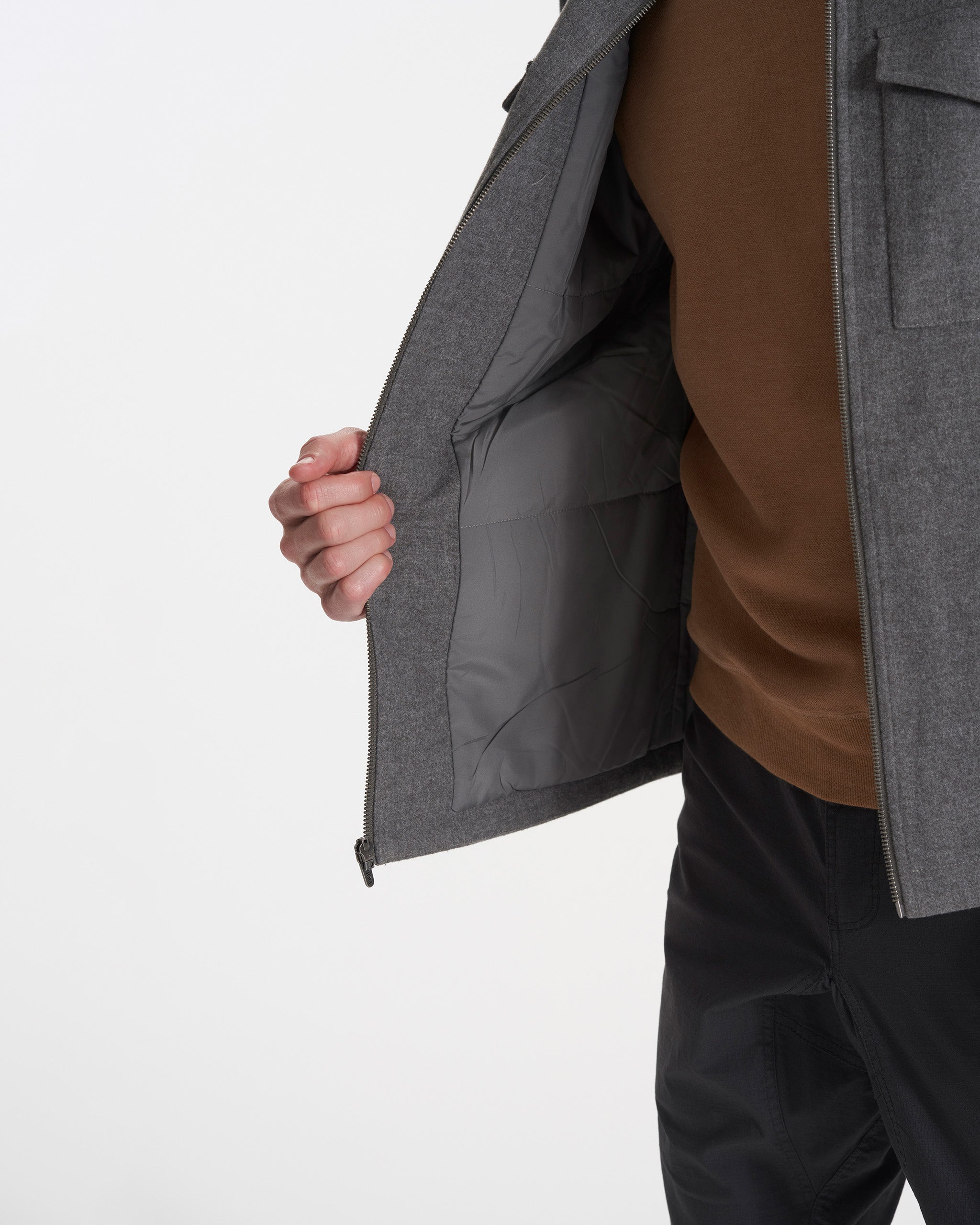Ridgeline Wool Jacket | Charcoal Heather