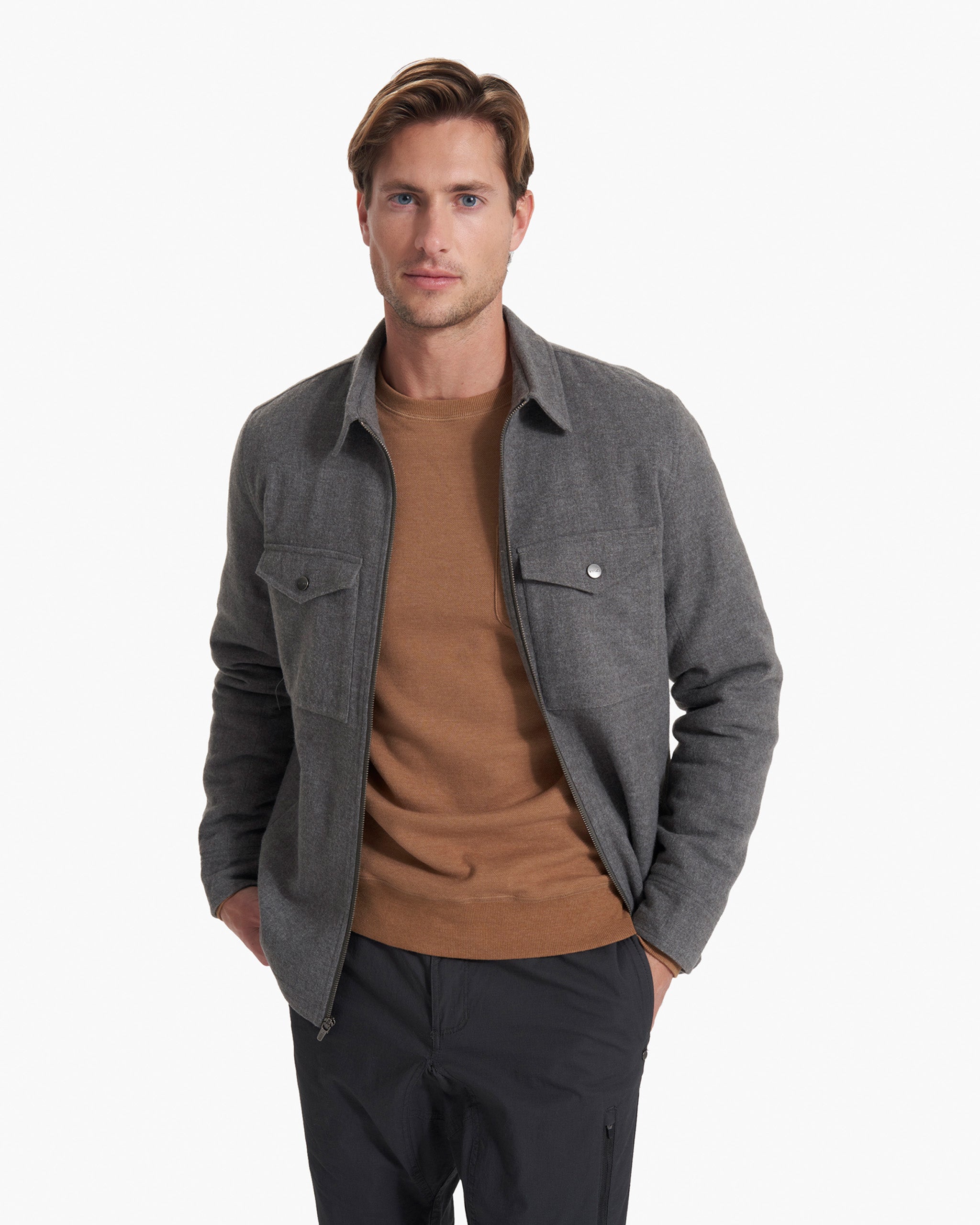 Ridgeline Wool Jacket | Charcoal Heather