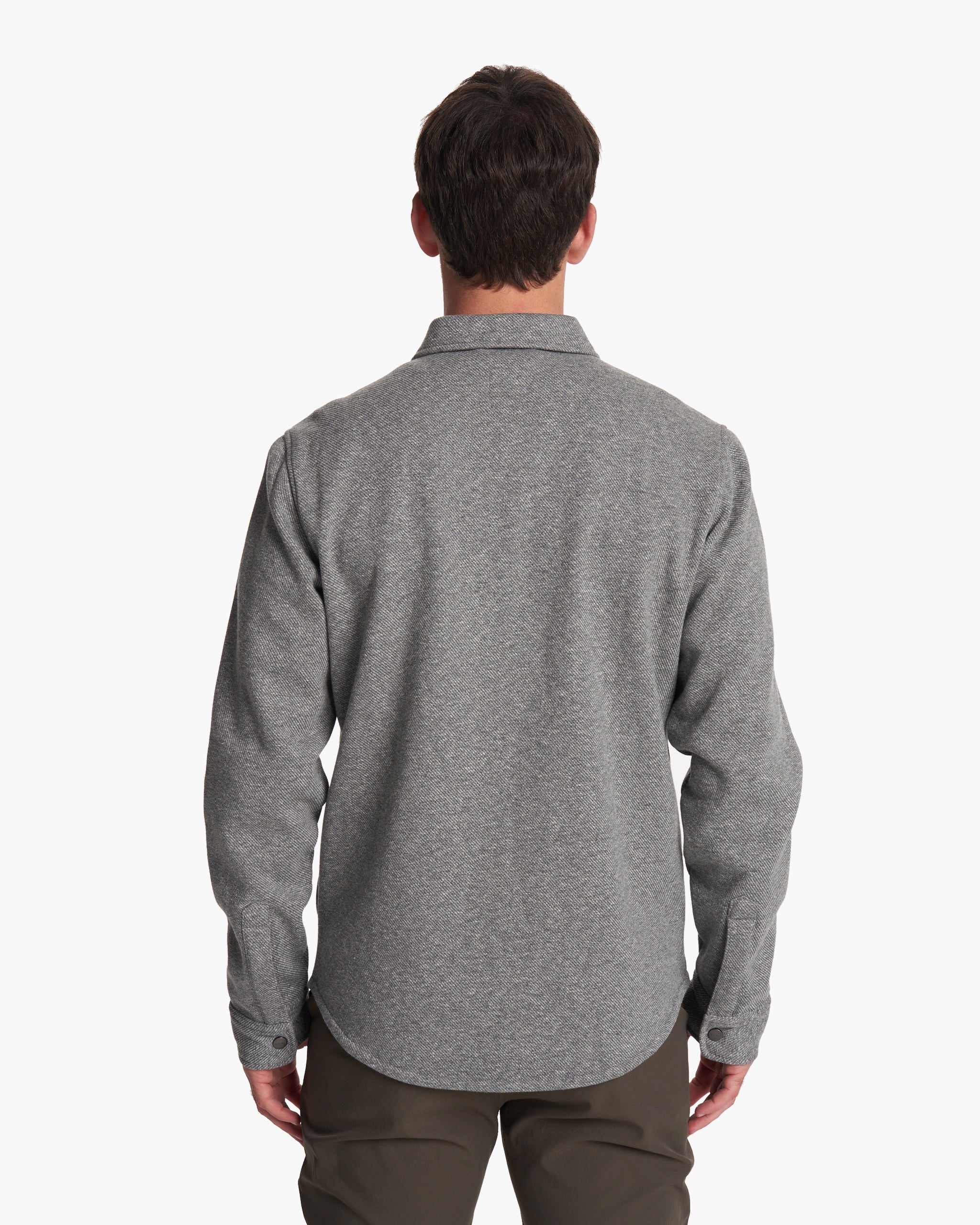 Del Mar Fleece Shirt Jacket | Heather Grey