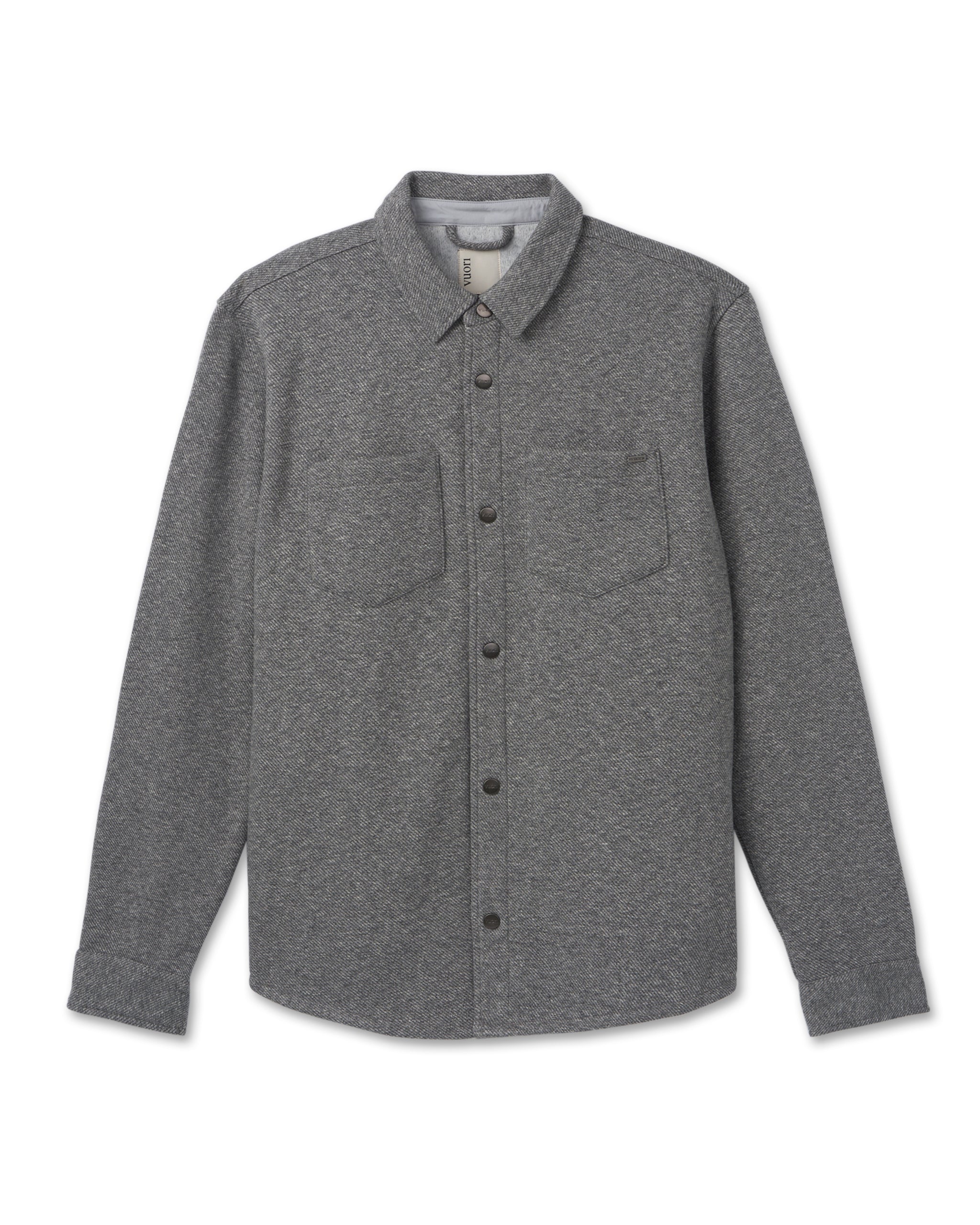 Del Mar Fleece Shirt Jacket | Heather Grey